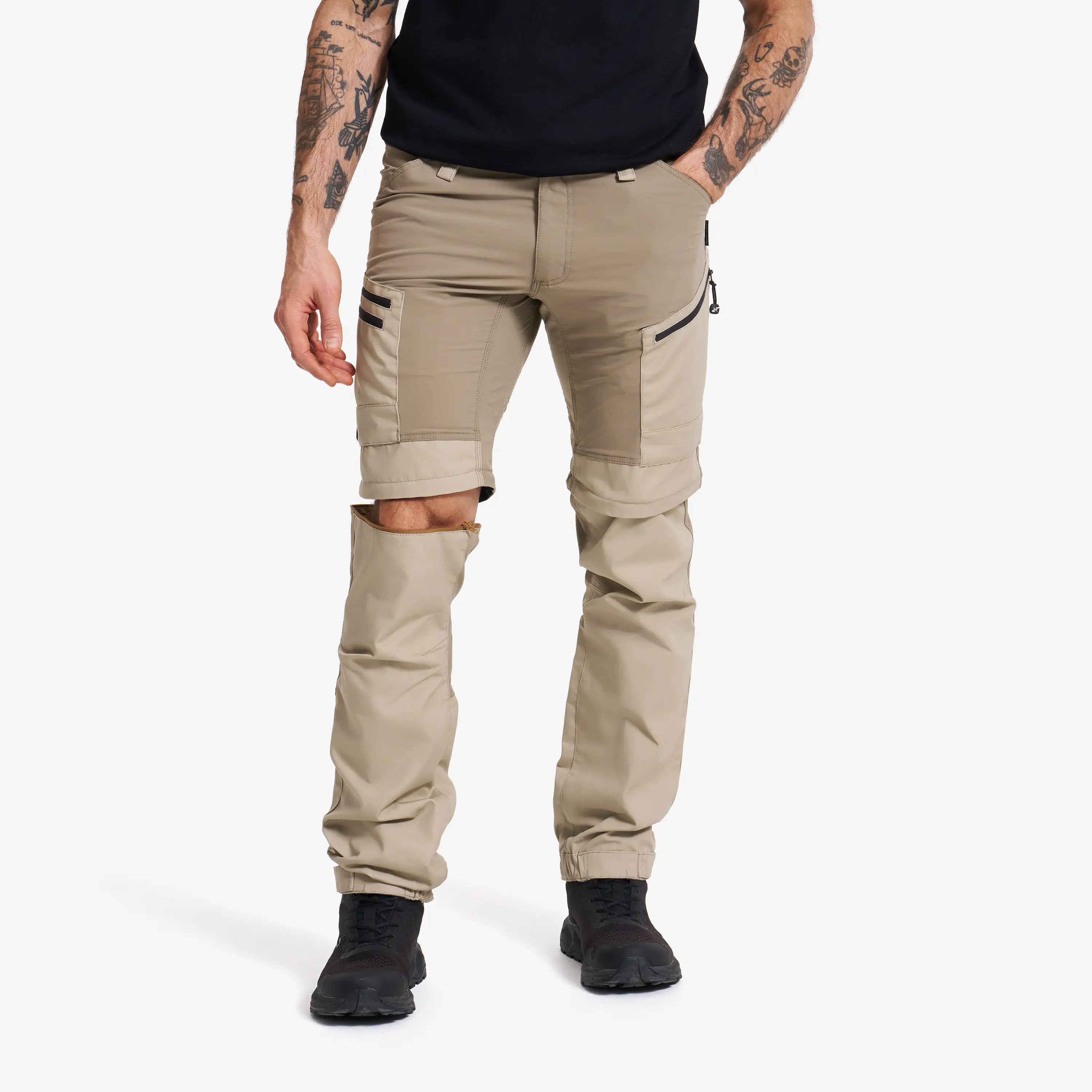 RVRC GP Pro Zip-off Trousers Aluminium/Brindle Men, 