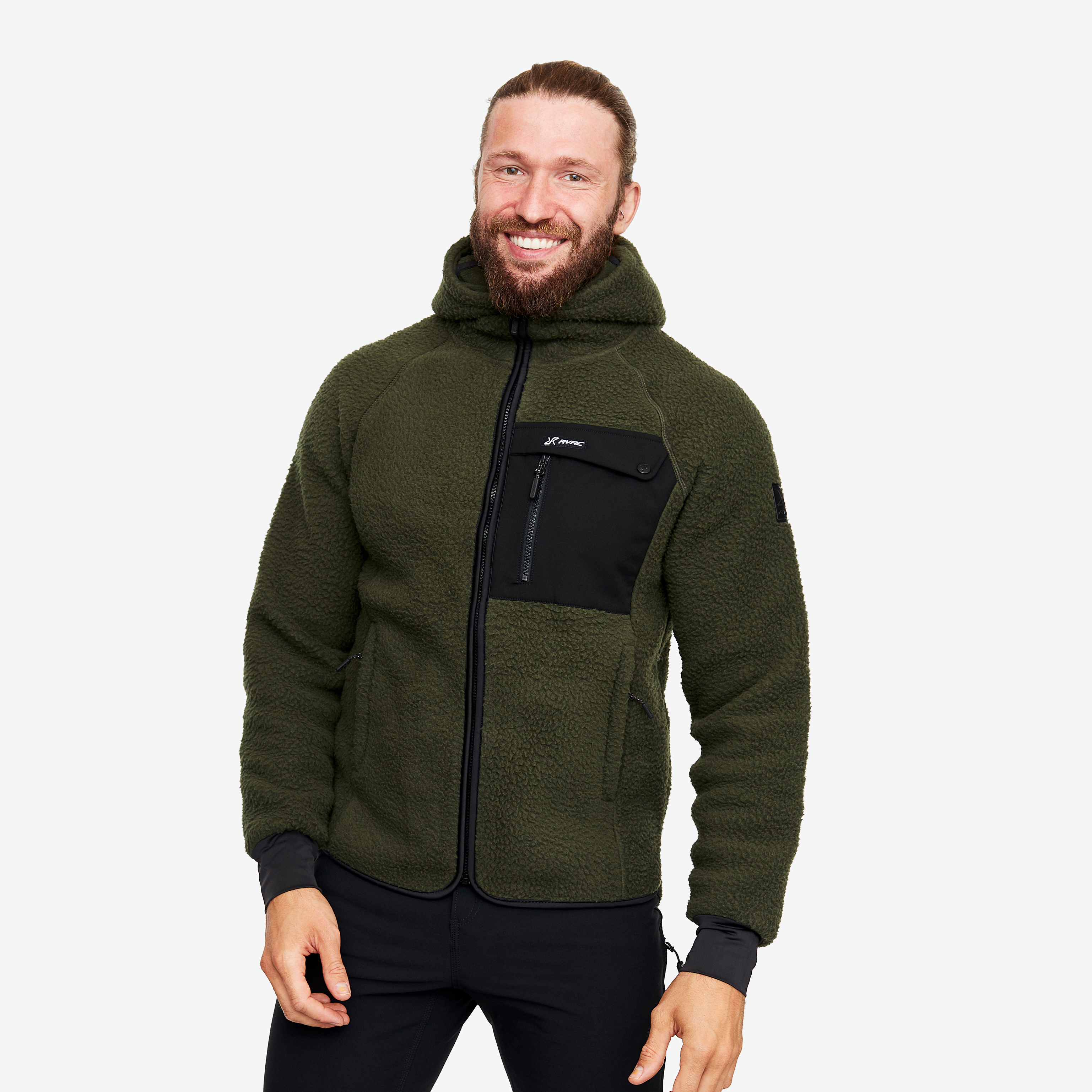 Sherpa Hoodie Forest Night Homme