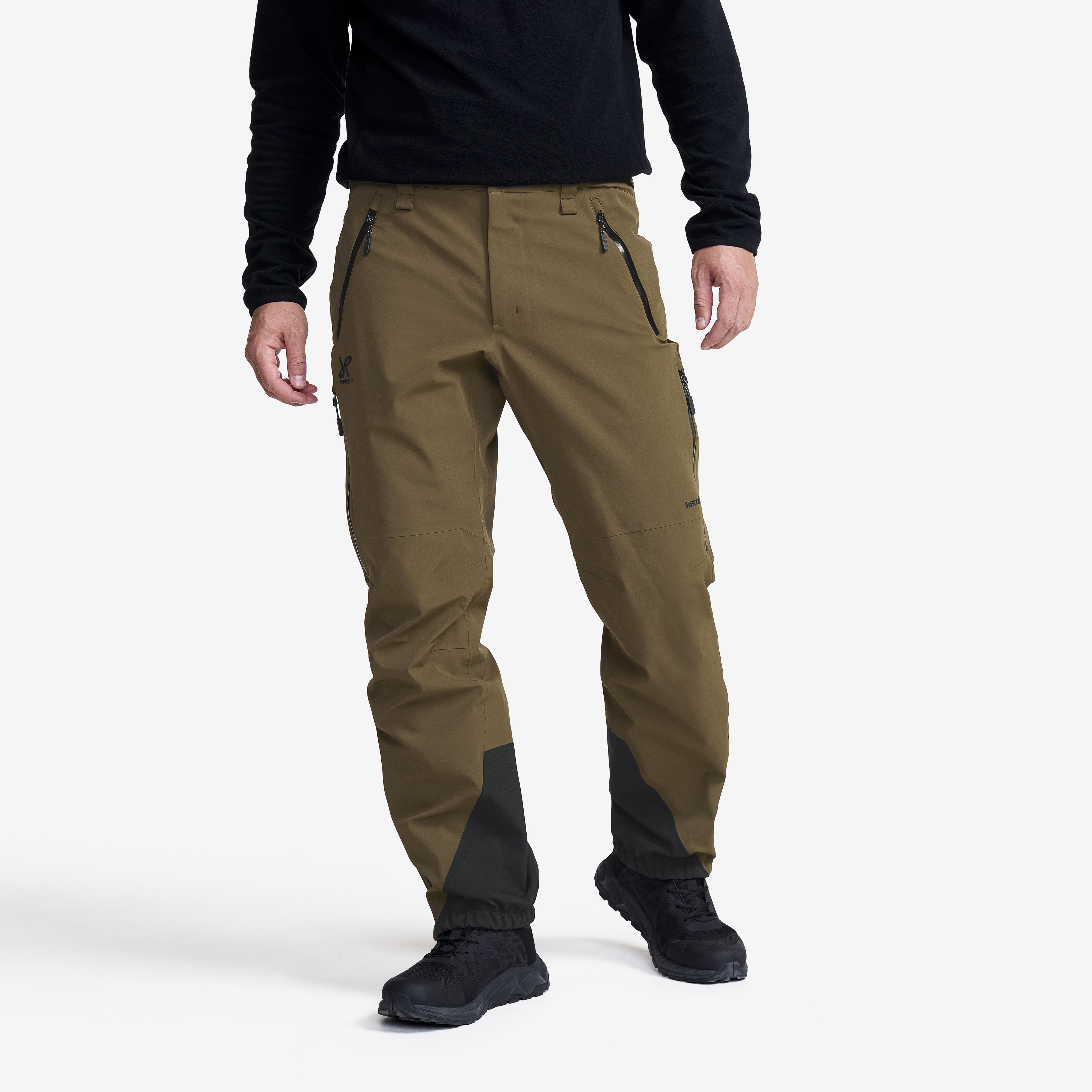 Cyclone 3L Shell Pants Herr Dark Olive, :4XL