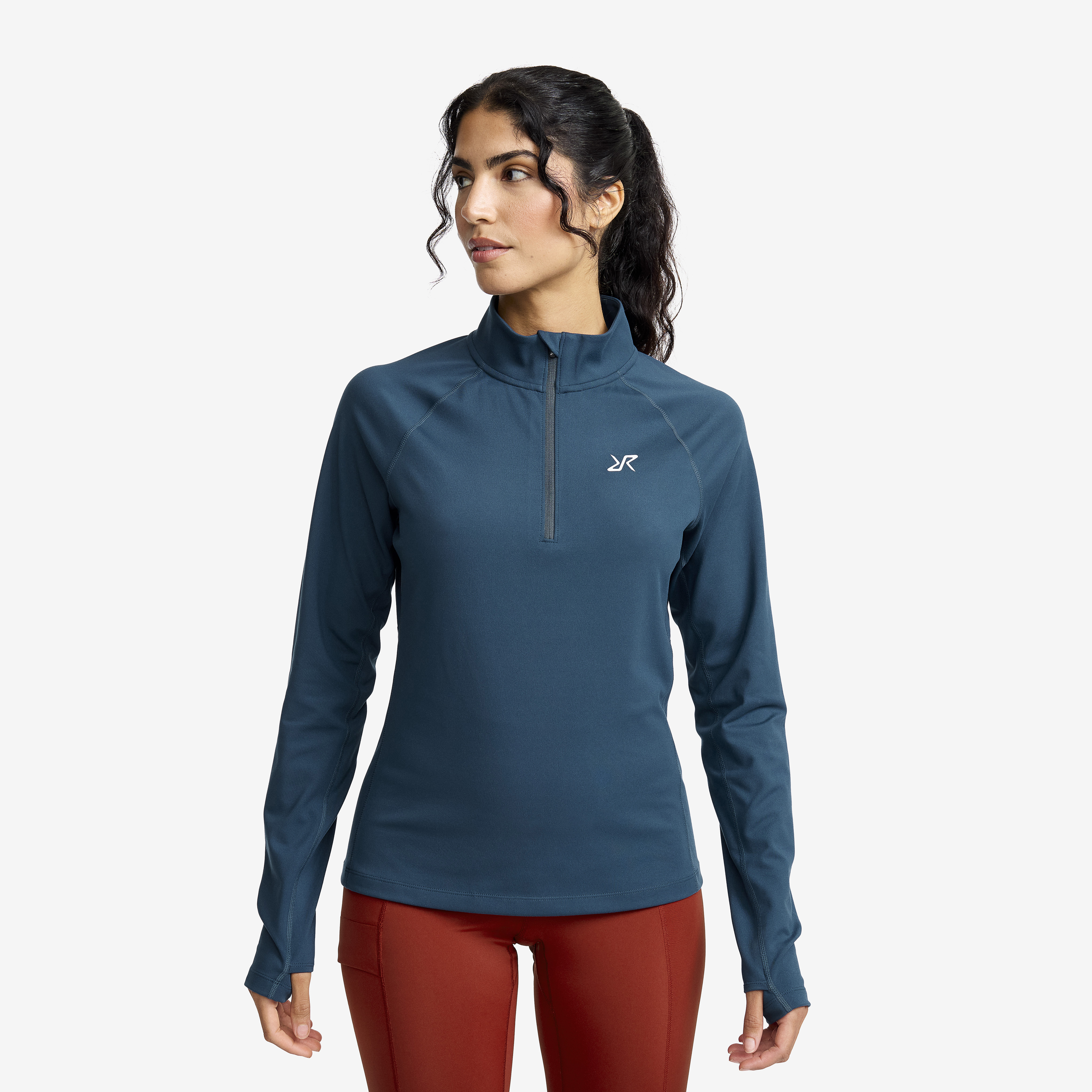 Prep Half-zip Top Naiset Moonlit Ocean Koko:S – > Paidat > Flanellipaidat & Pitkähihaiset Paidat