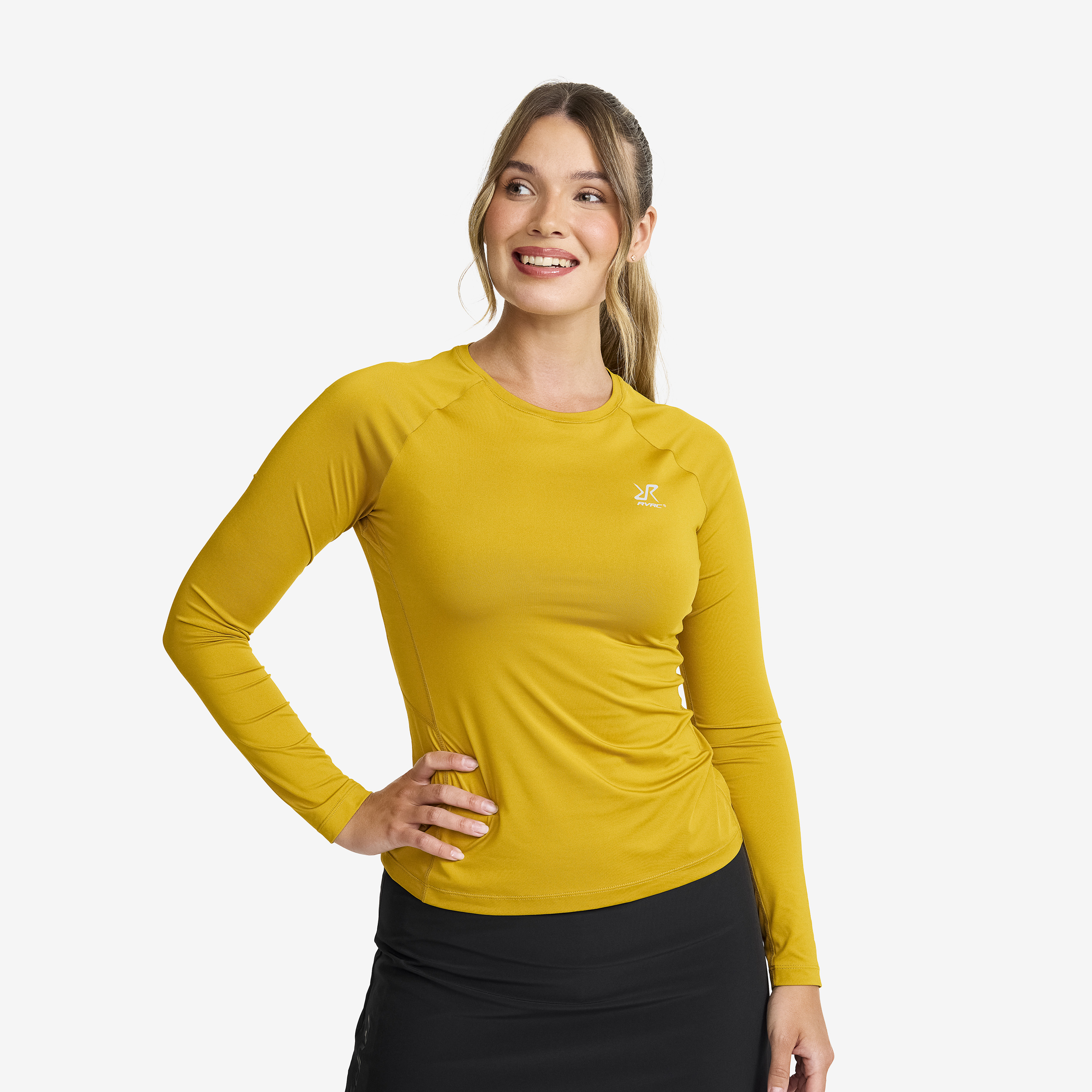 Stride Active Long-sleeved T-shirt Golden Palm Naiset