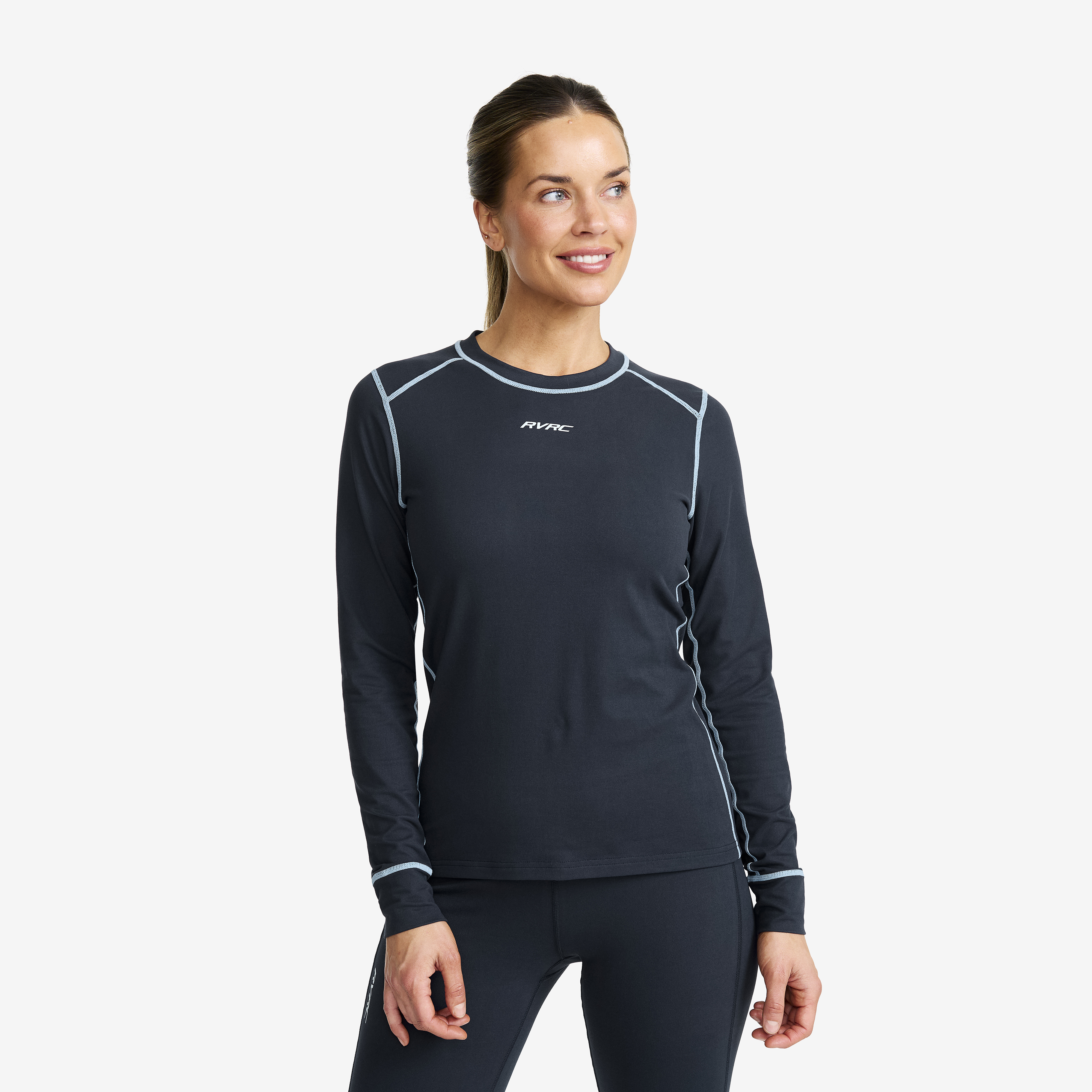 Downhill Base Layer Top Deep Navy/Arona Dam, 