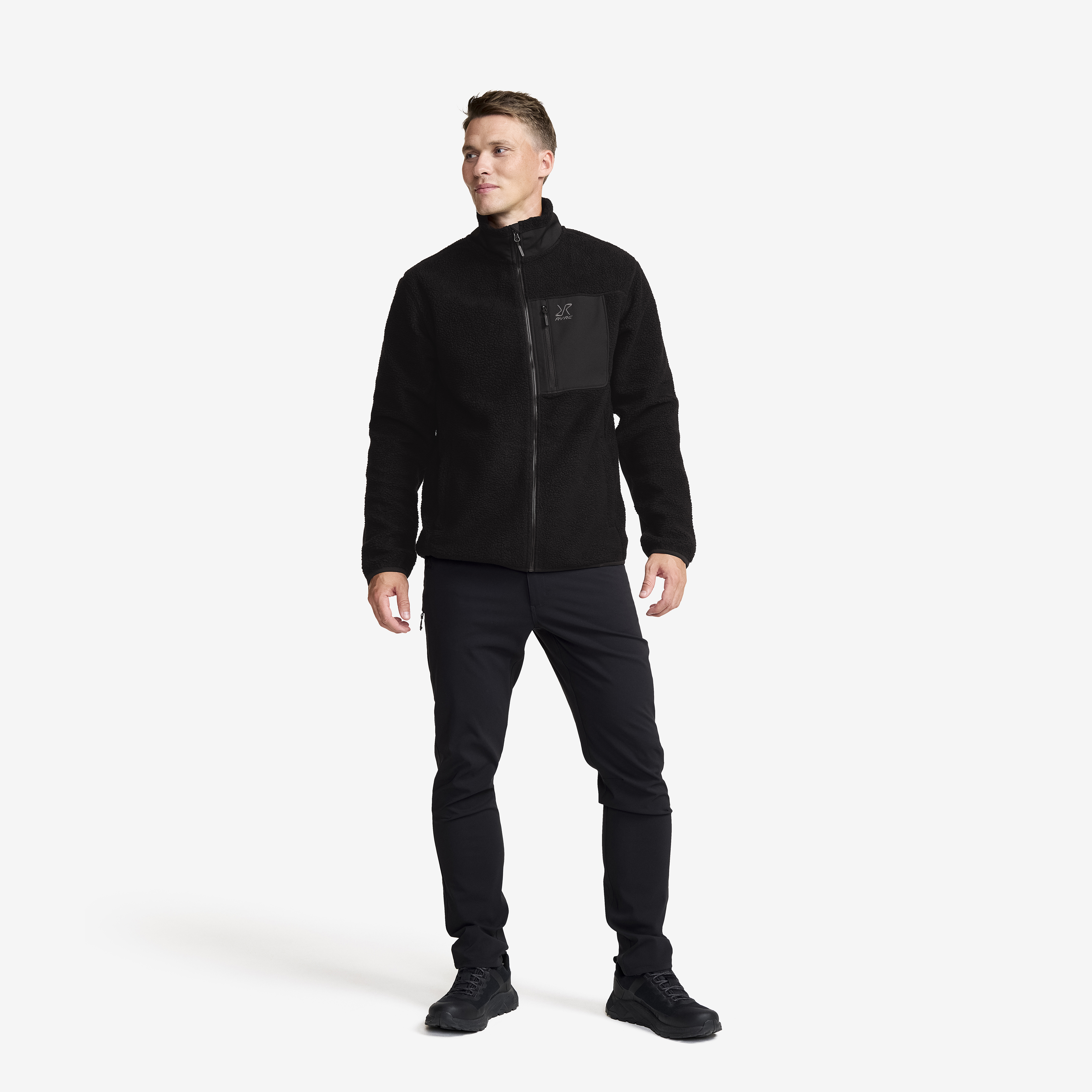 High Pile Fleece Jacket Men Black | RevolutionRace