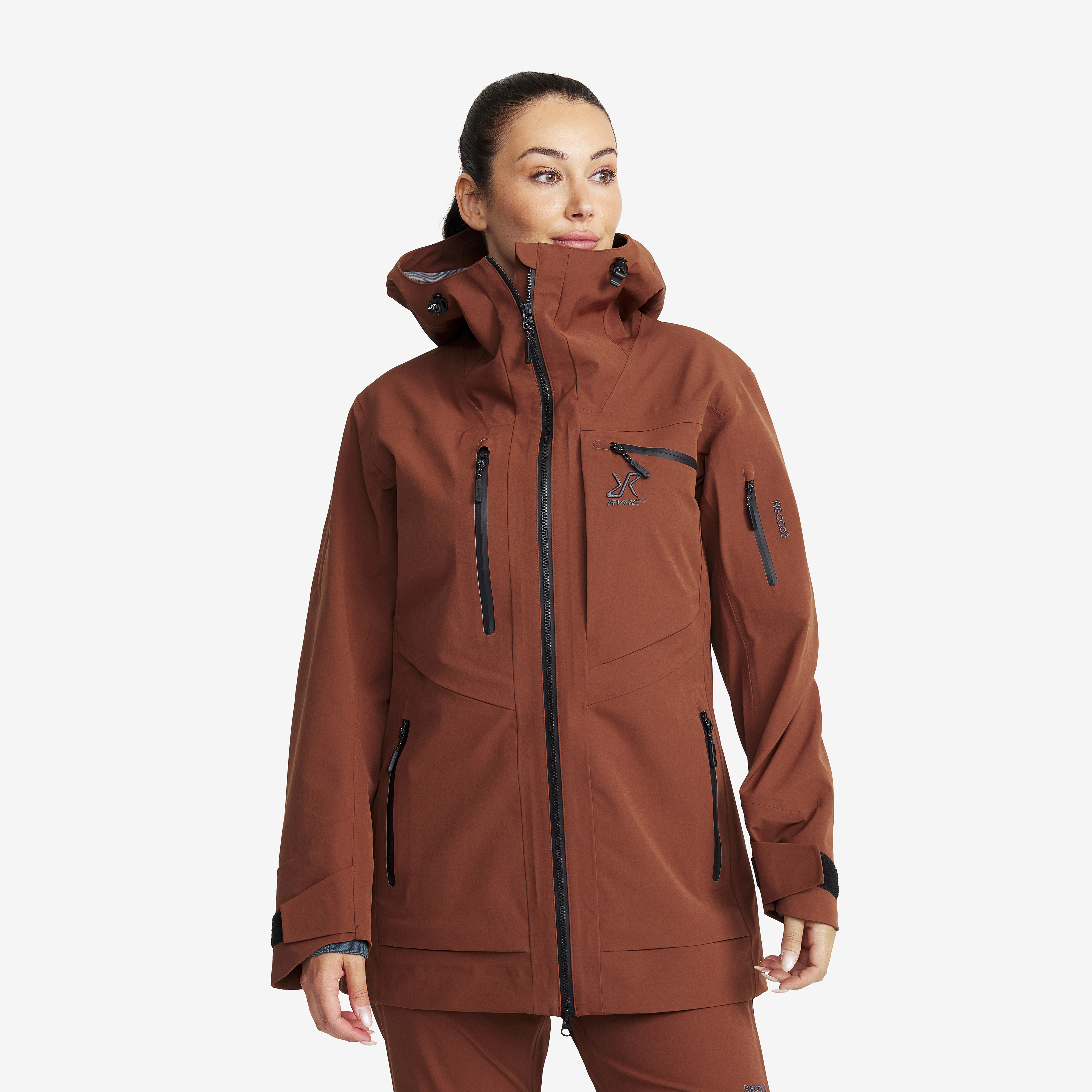 Cyclone Long 3L Jacket Smoked Paprika Damen