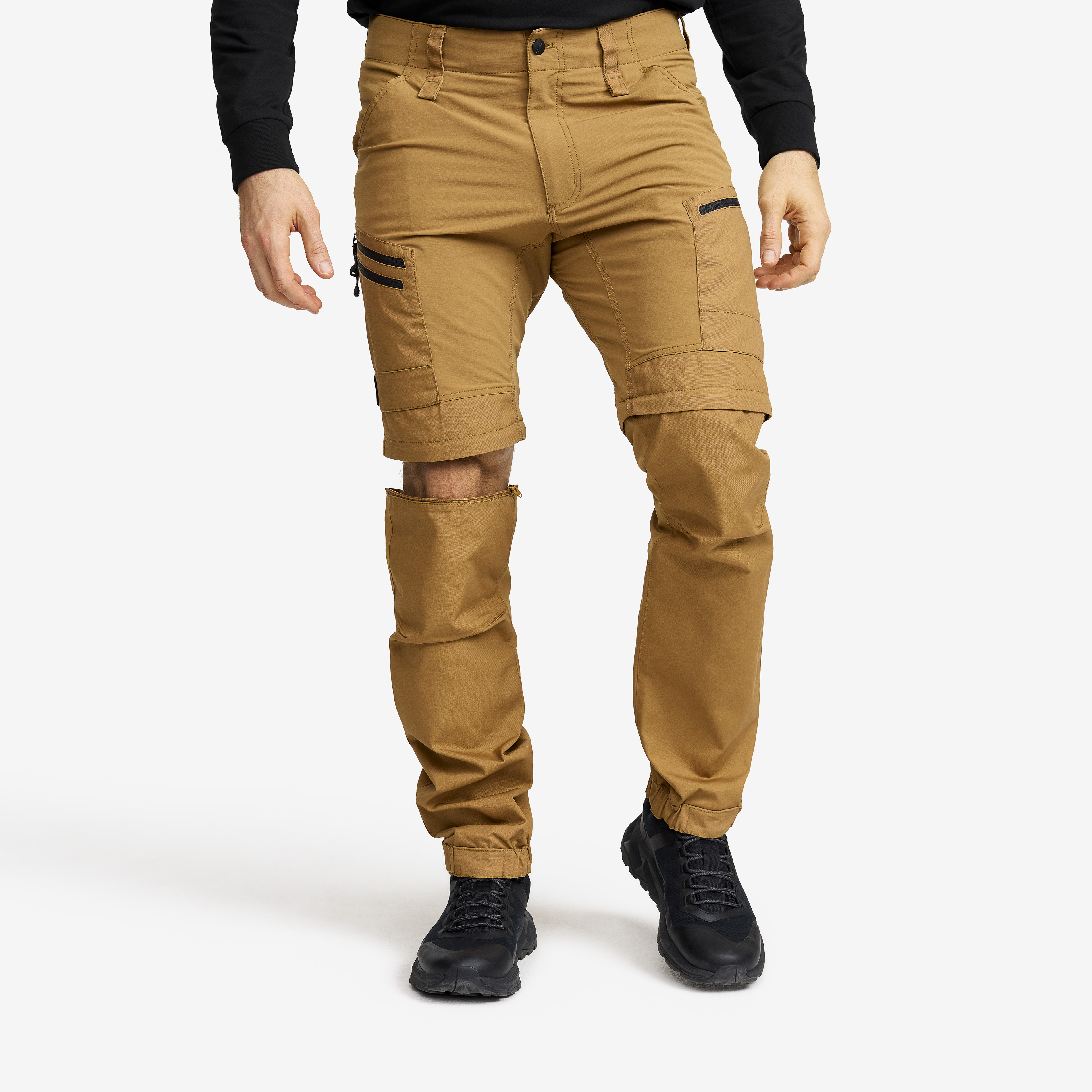 Best Zip Off Hiking Trousers Uk Pantalon Randonnée Convertible Homme - Zip-off Stretch - Poches Multiples - RevolutionRace Pantalon Outdoor Multi-poches