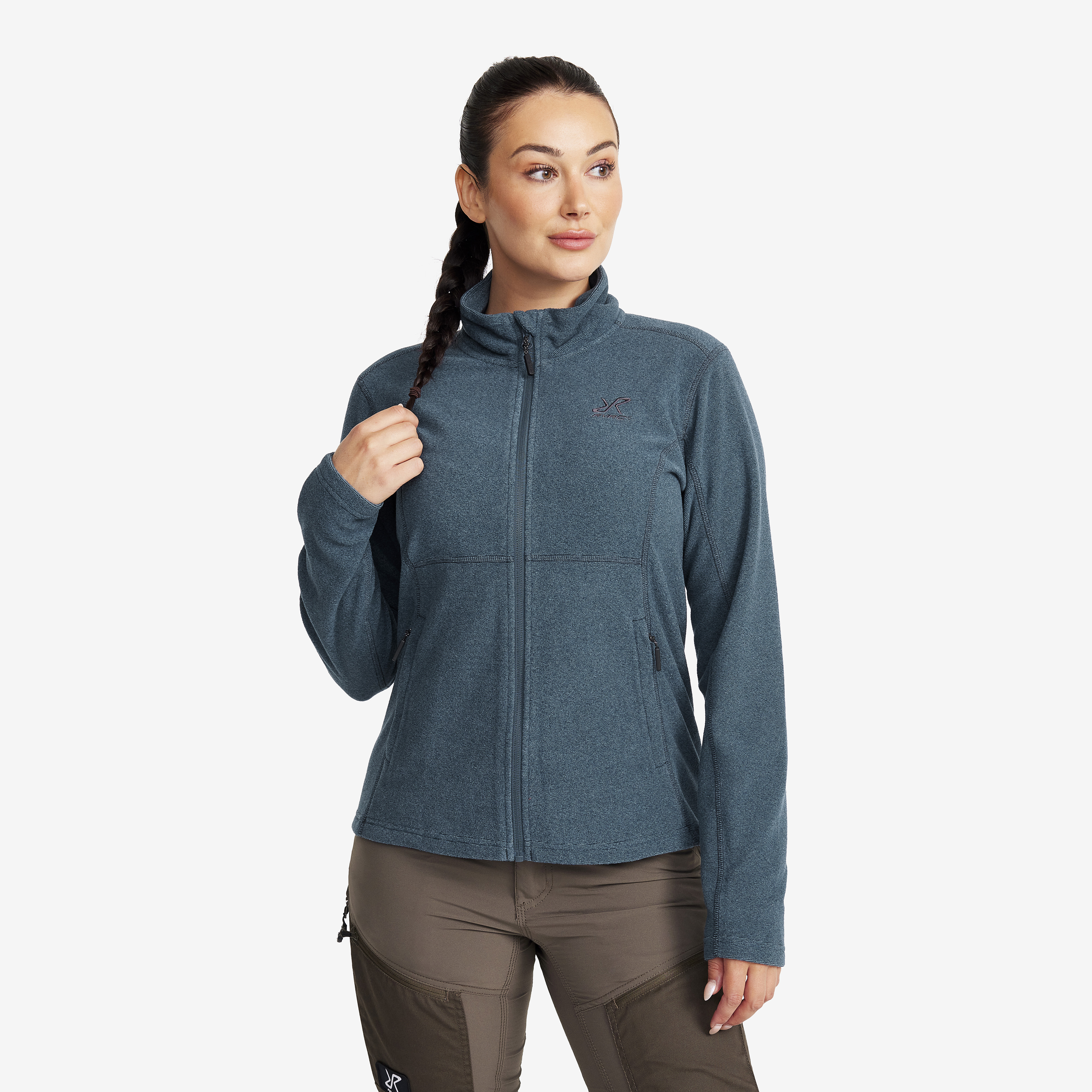 Essential Full-zip Fleece – Dam – Moonlit Ocean Storlek:3XL – Dam > Tröjor > Fleece