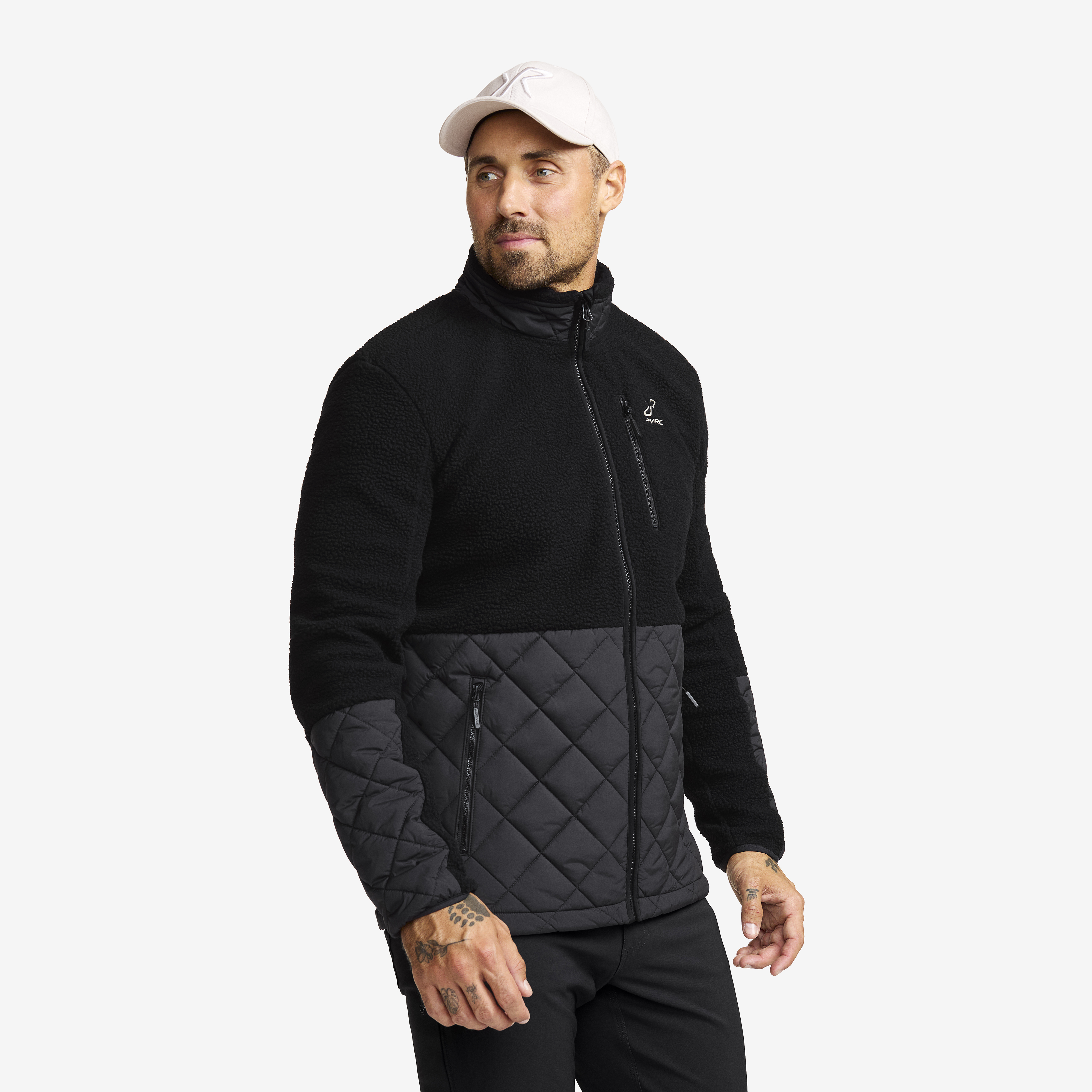 Canyon Hybrid Pile Fleece Black Herren,