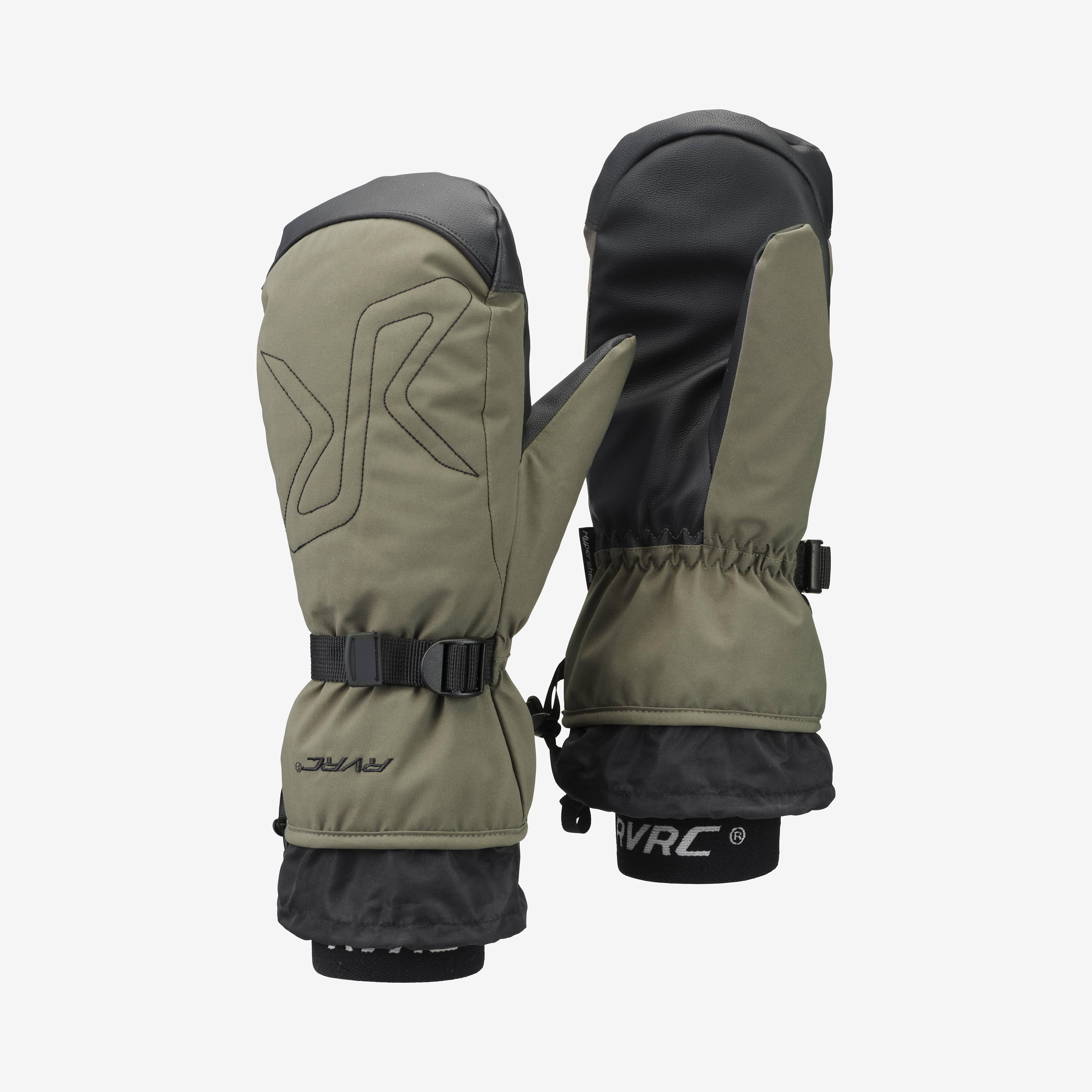 AccXel Waterproof Ski Mittens Unisex Kambaba Green, :G10