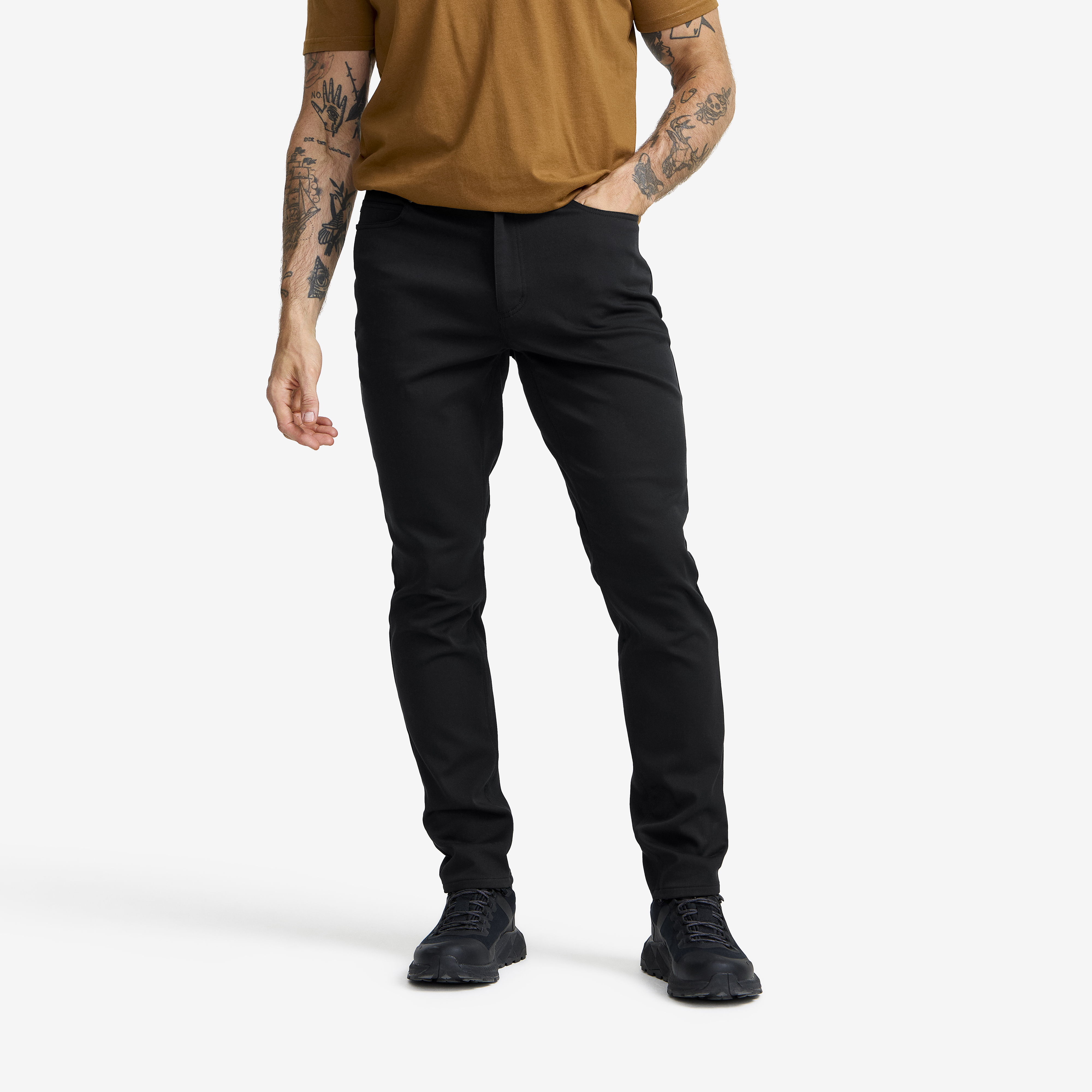 Path Stretch Jeans Black Męskie,