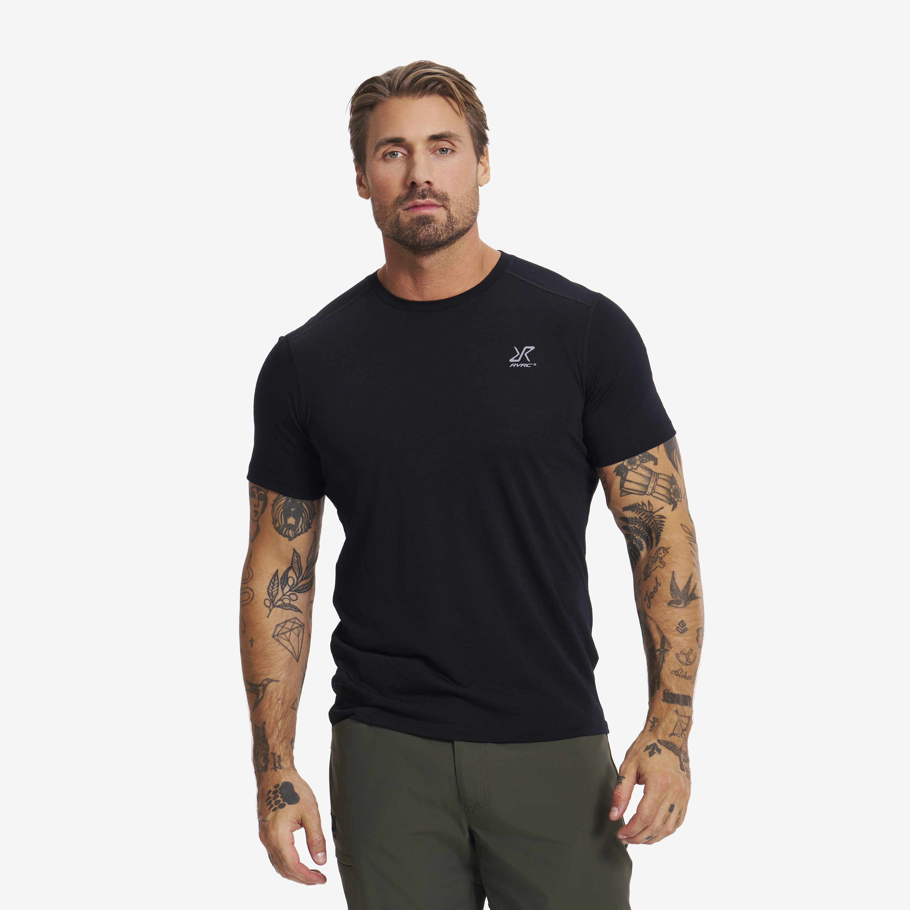 Lake Merino T-shirt Herre Black, Størrelse:2XL - Herre > Overdele > T-shirts