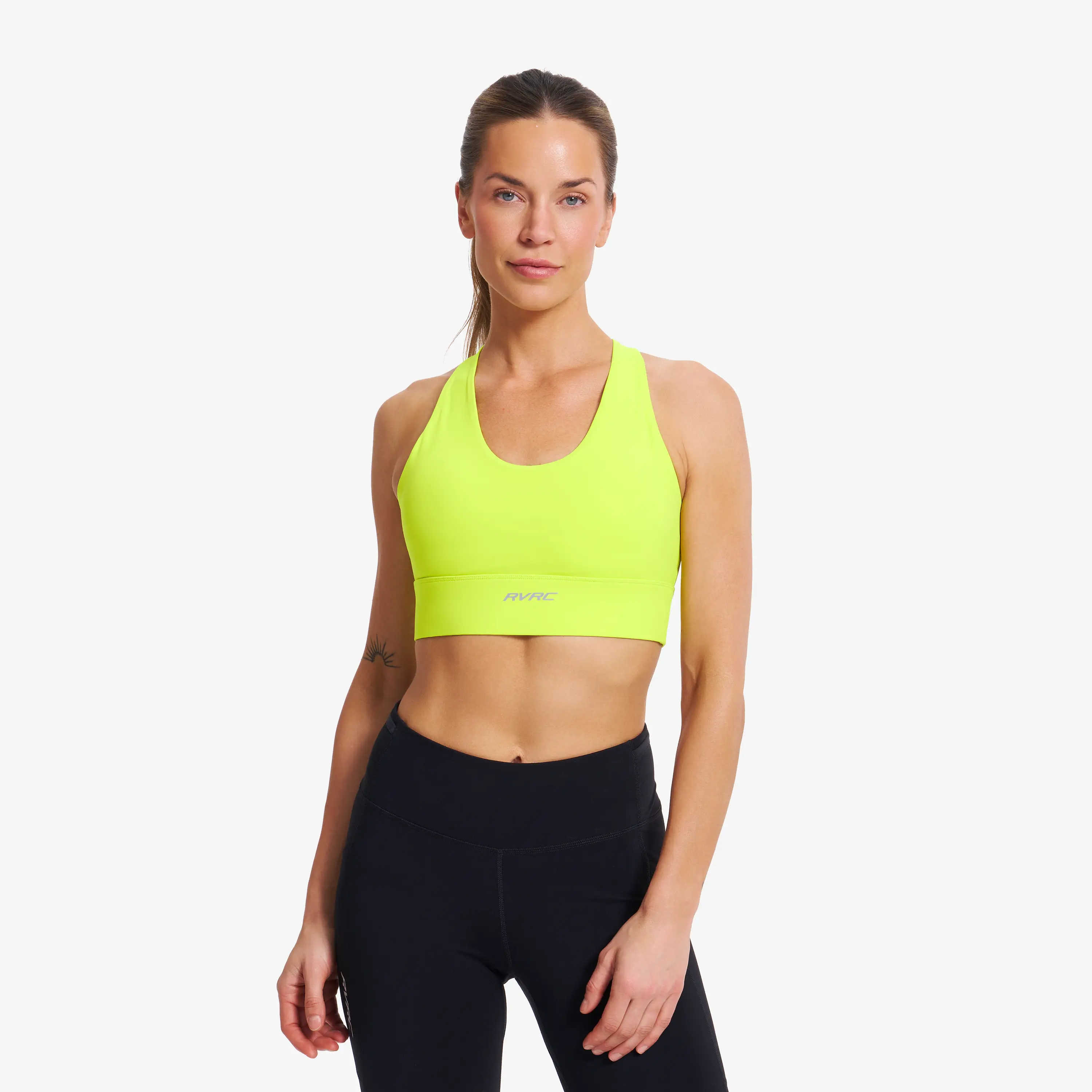 Rapid V Longline Medium Sports Bra Evening Primrose Women, 