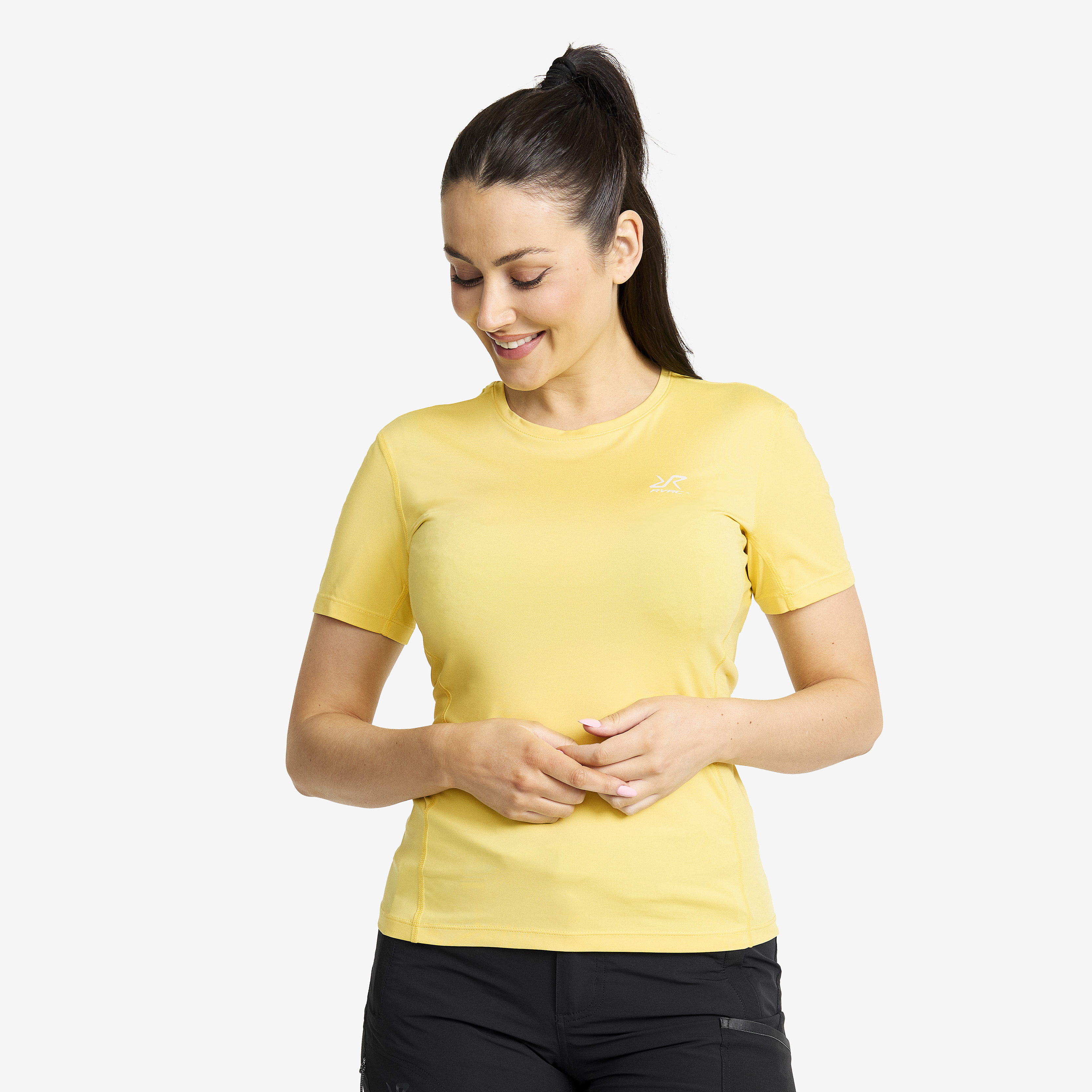 Stride Active T-shirt Pale Yellow Dames