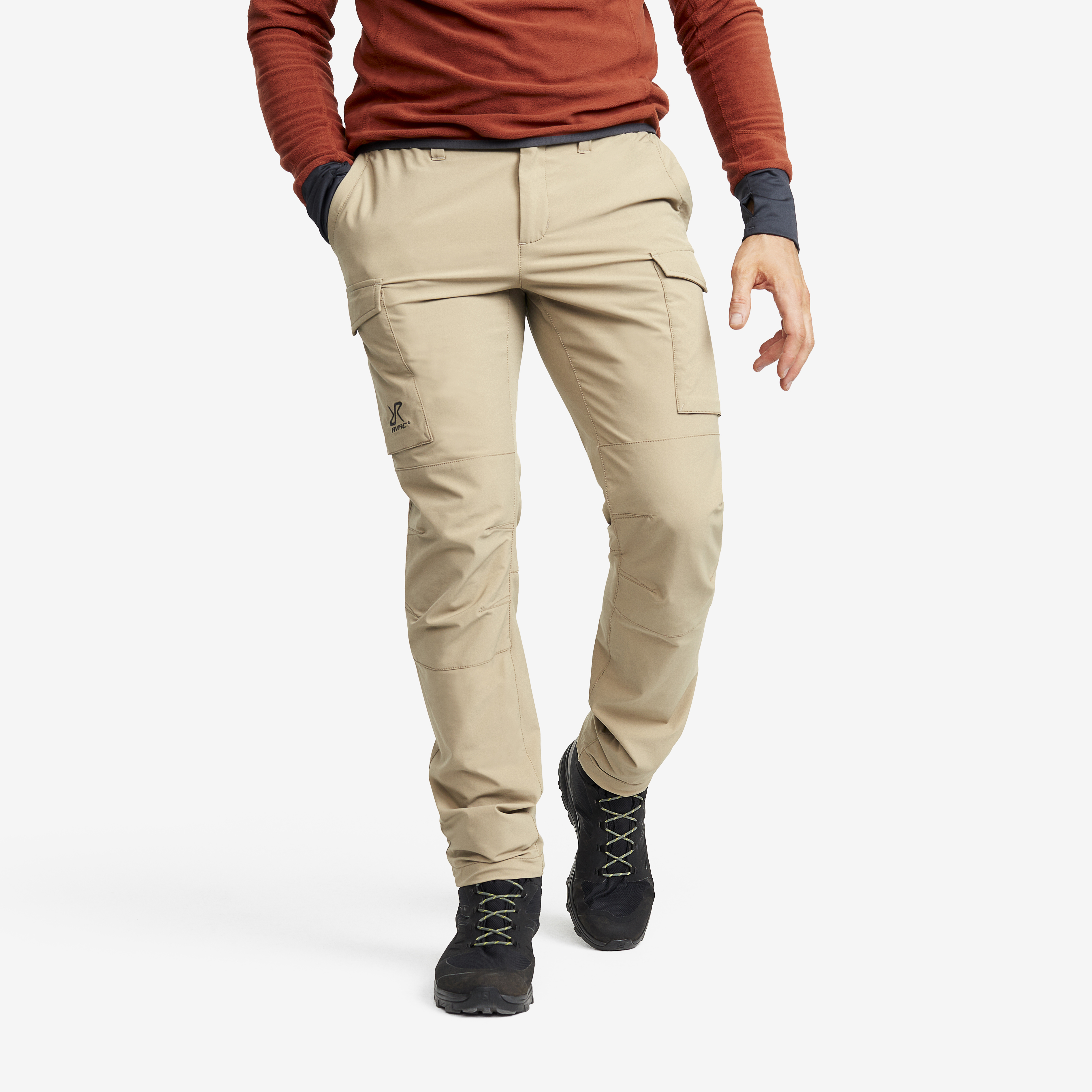 Adventure Cargo Stretch Pants Khaki Heren