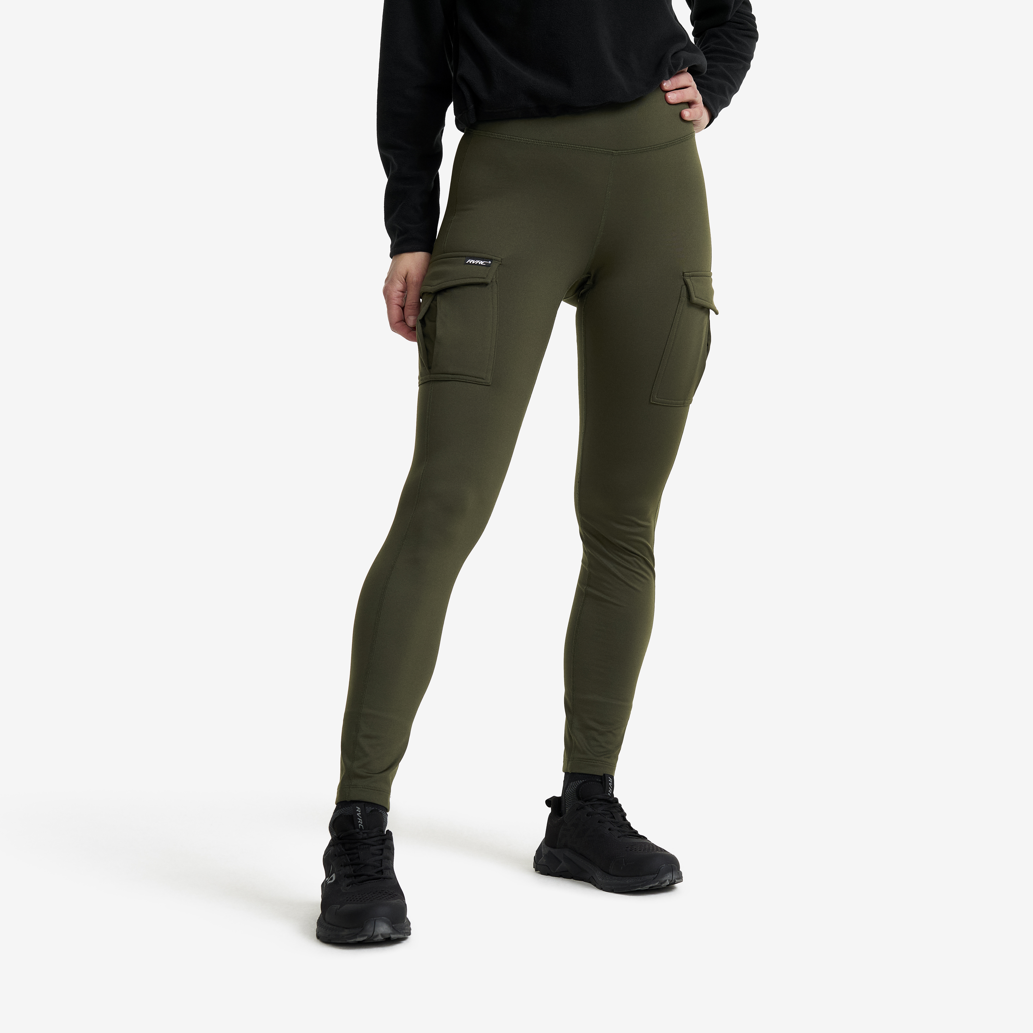 Alaska Fleece Lined Pocket Leggings Forest Night Naistele, 
