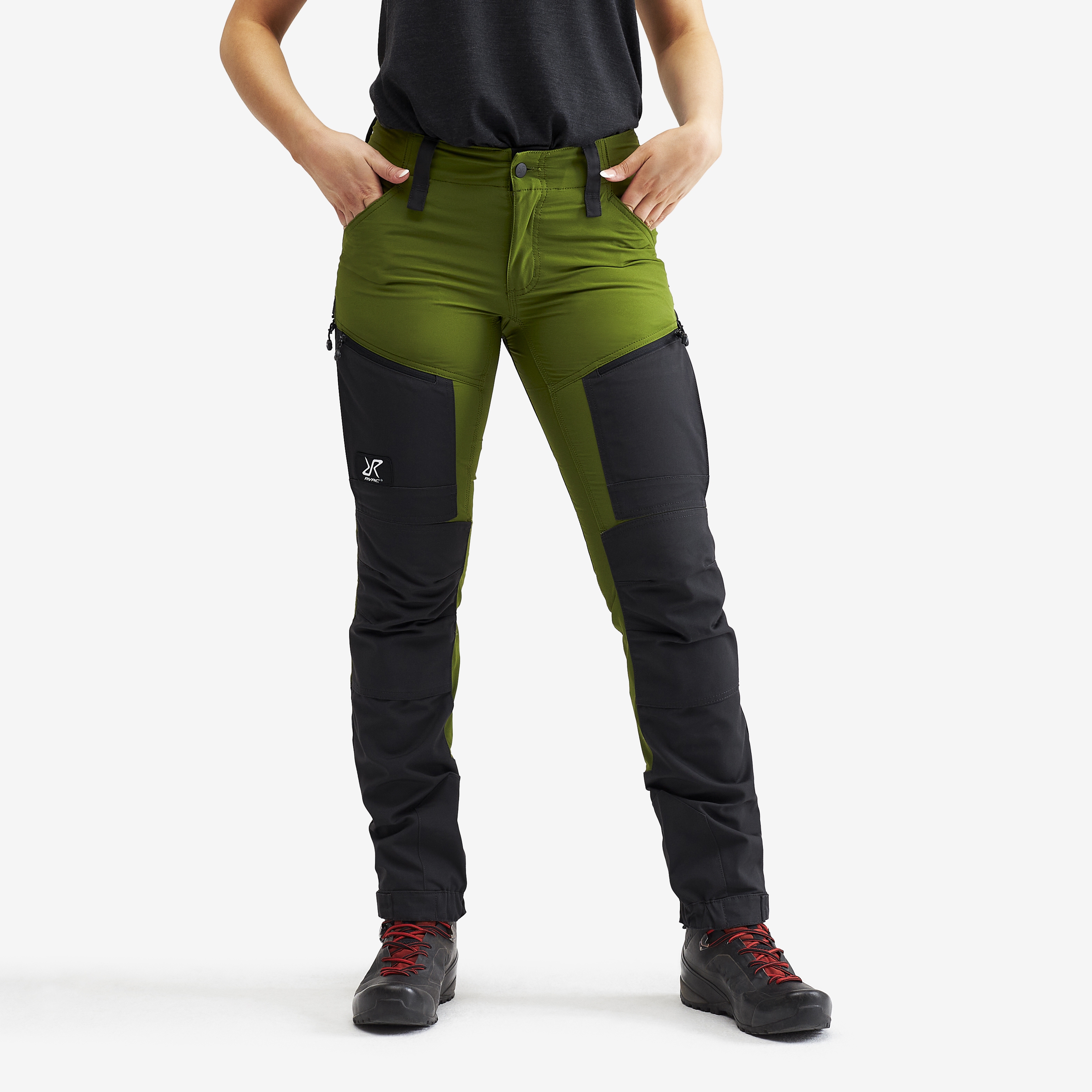 RVRC GP Pro turistické kalhoty pro ženy v zelené barvě