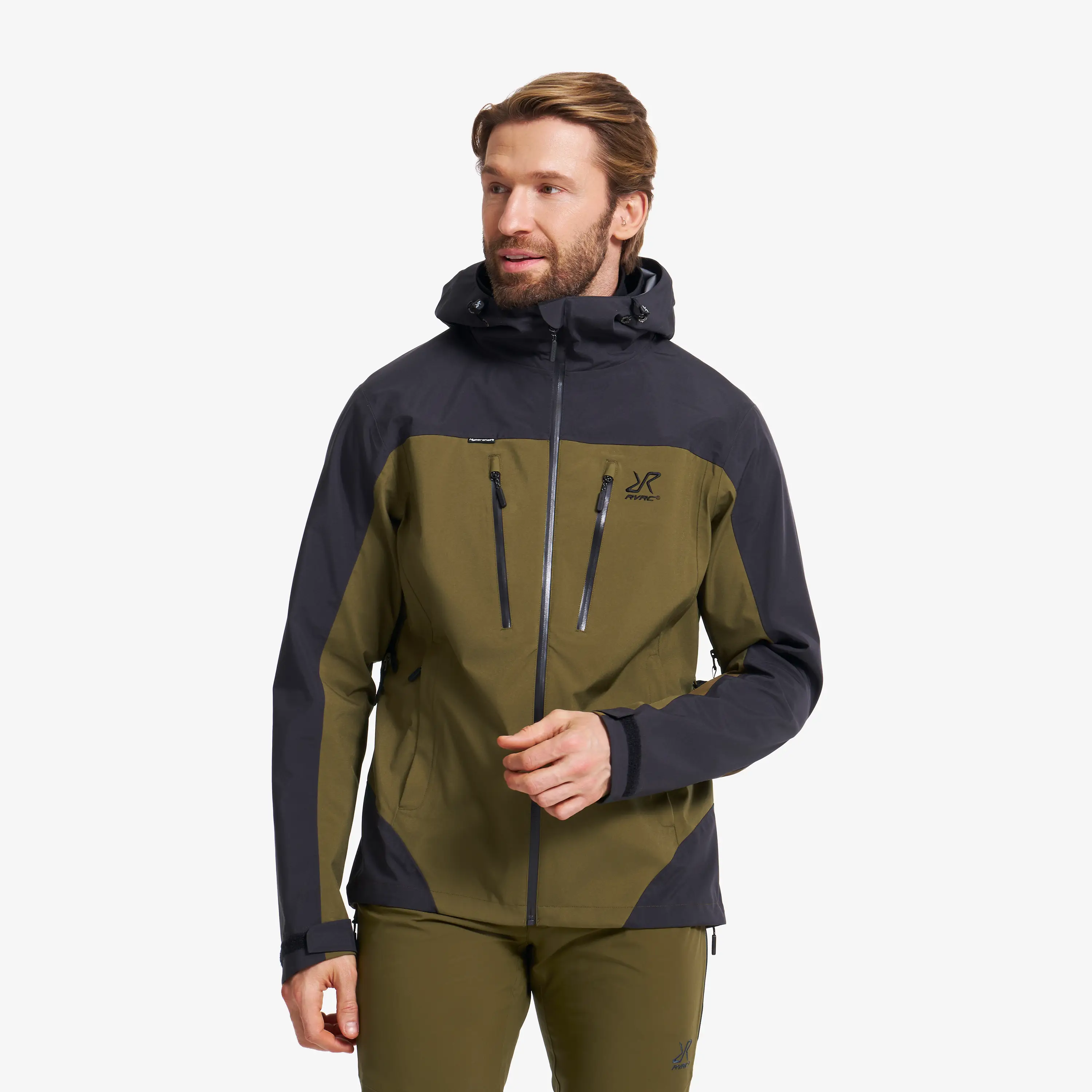 Silence Proshell 3L Jacket Dark Olive/Moonless Night Herren, 