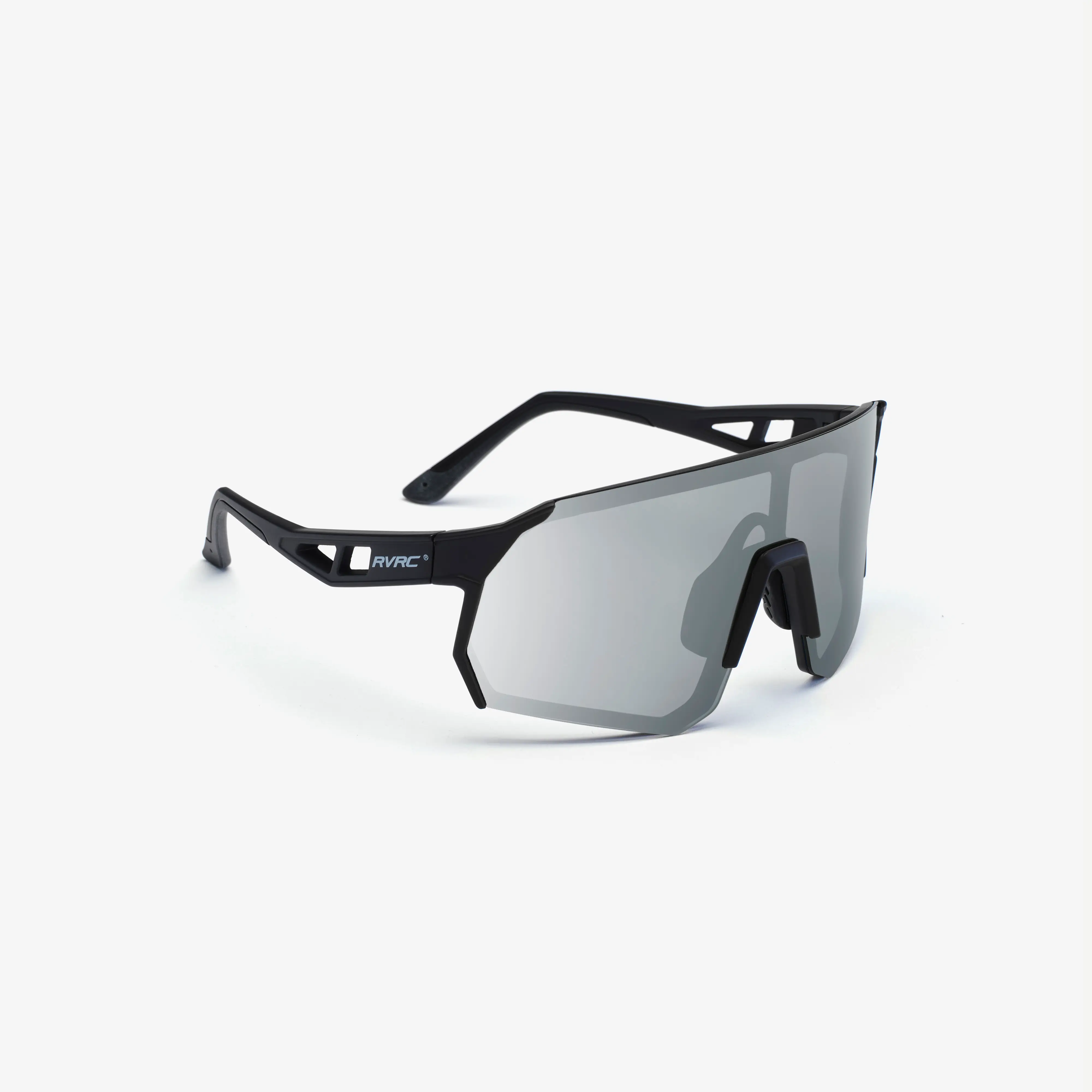 Castor Polarized Sports Sunglasses Unisex Black/Silver Grey, Størrelse:One Size - Tilbehør > Briller