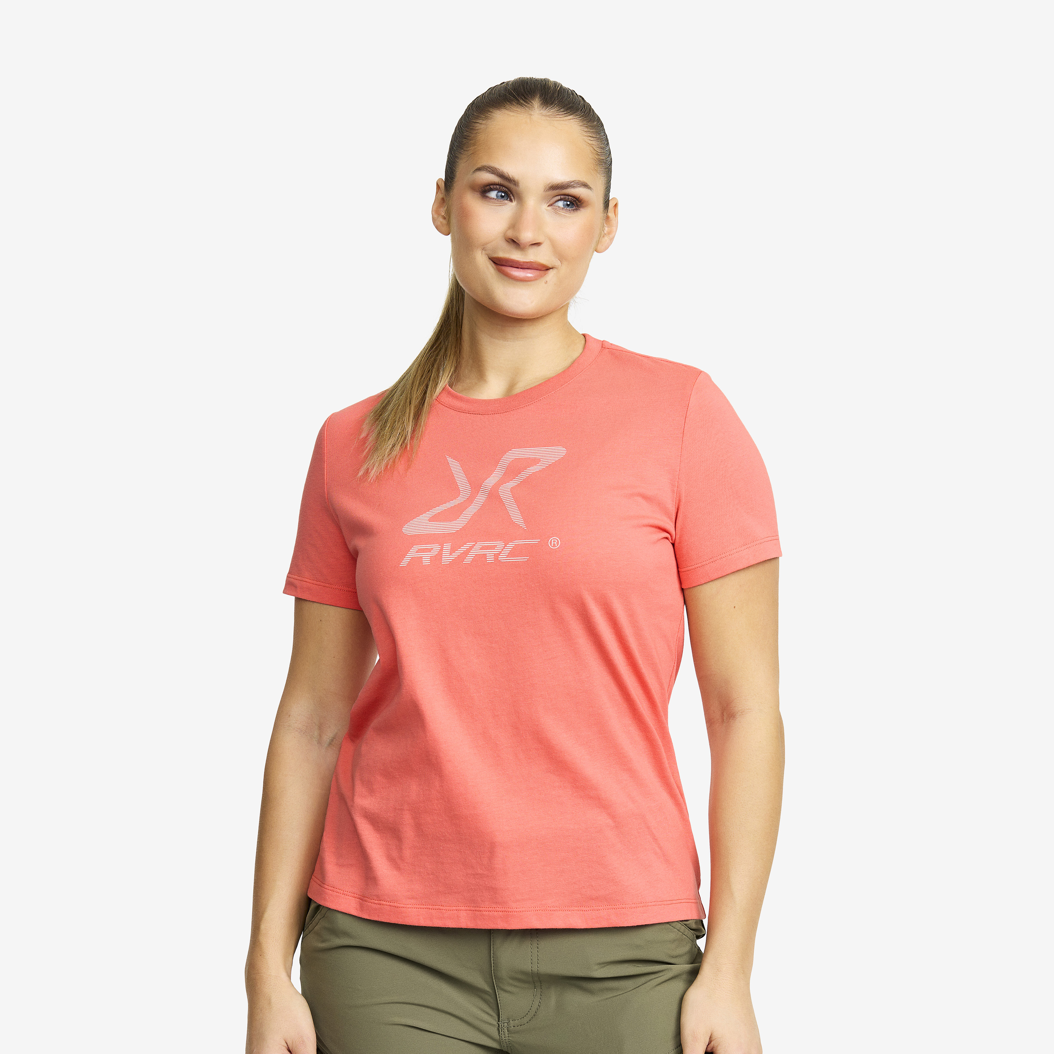 Easy Graphic Logo T-shirt – Dam – Porcelain Rose Storlek:L – Dam > Tröjor > T-shirts
