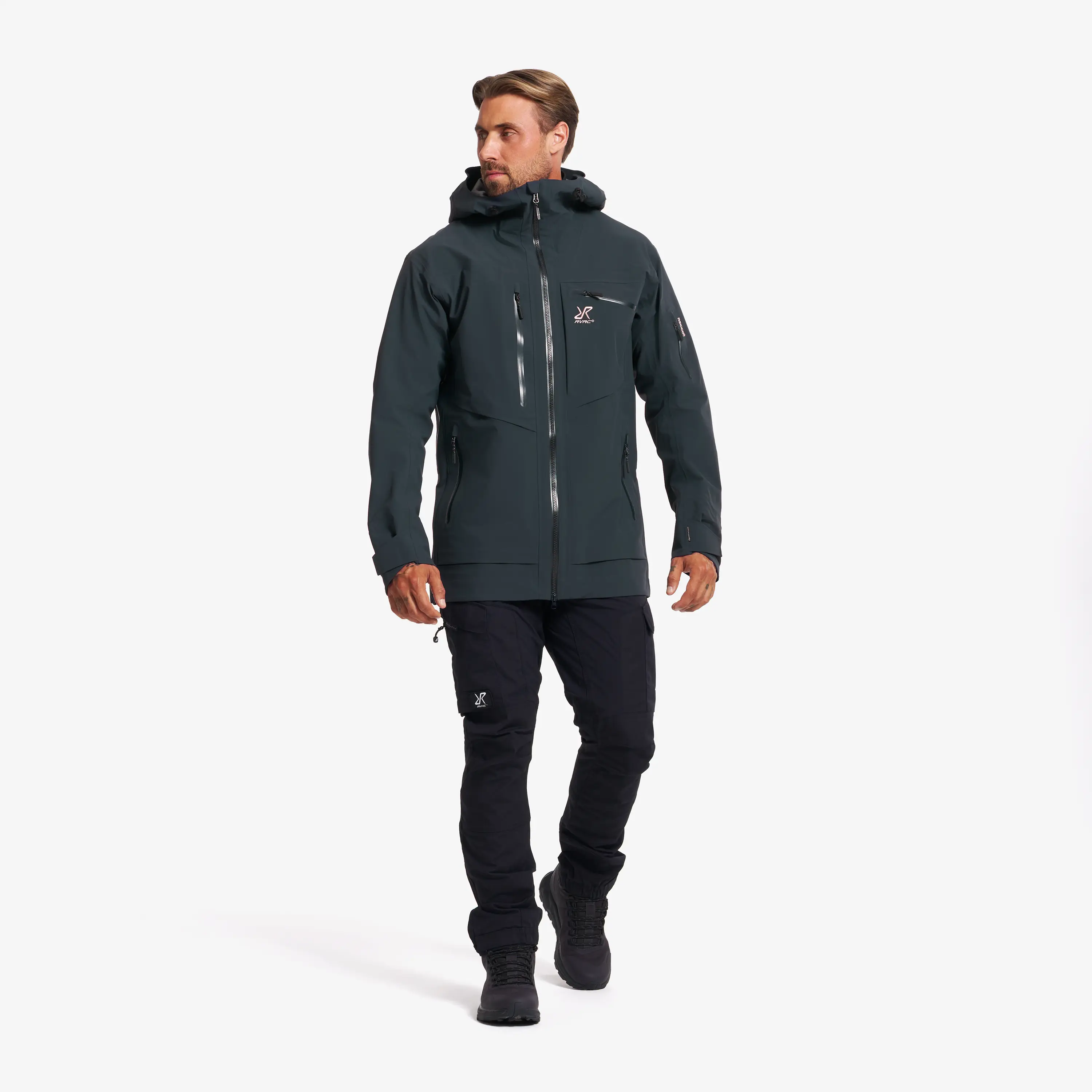 Cyclone Long 3L Jacket Men Dark Navy | RevolutionRace