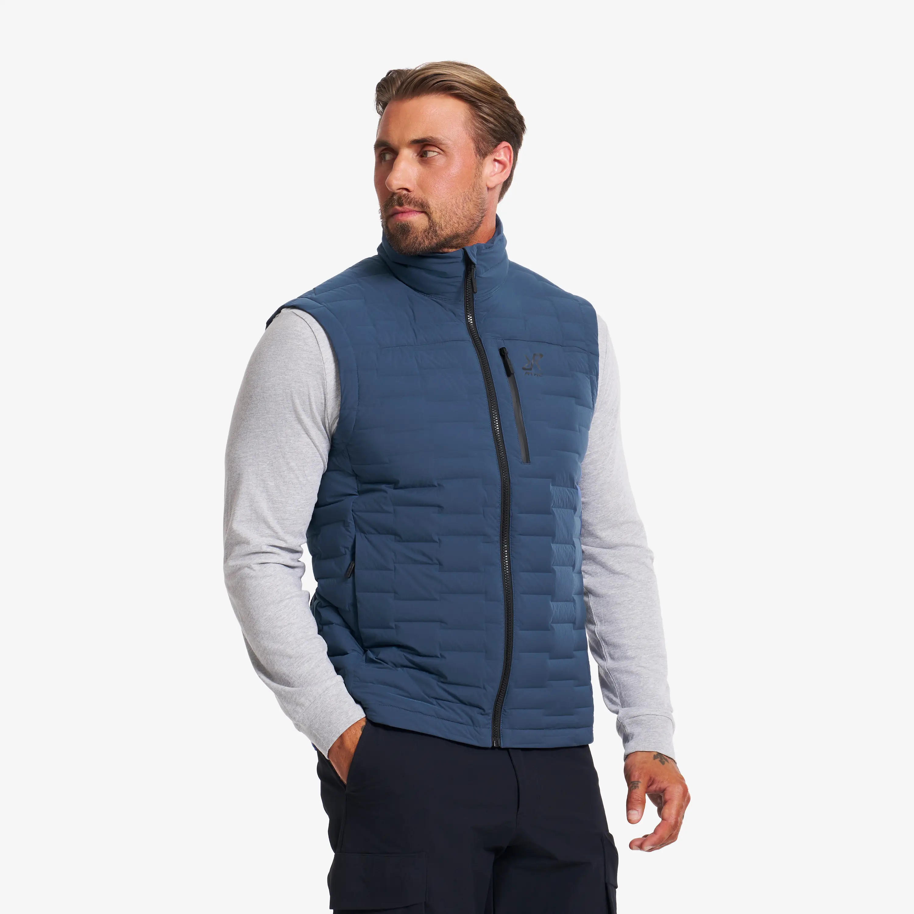 Flex Stretch Down Vest Insignia Blue Heren,