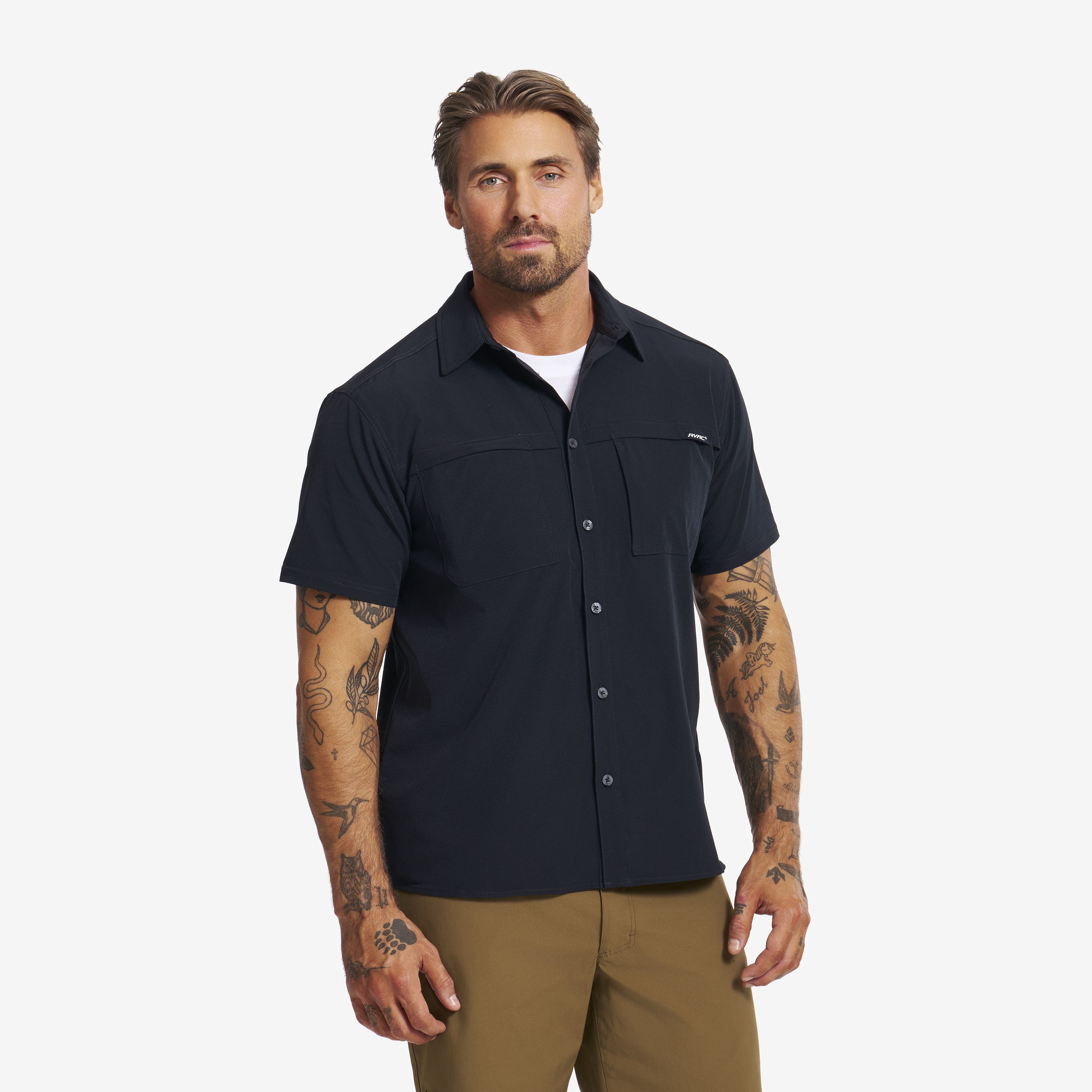 Gradient Pro UV Short Sleeve Shirt Black Herr,