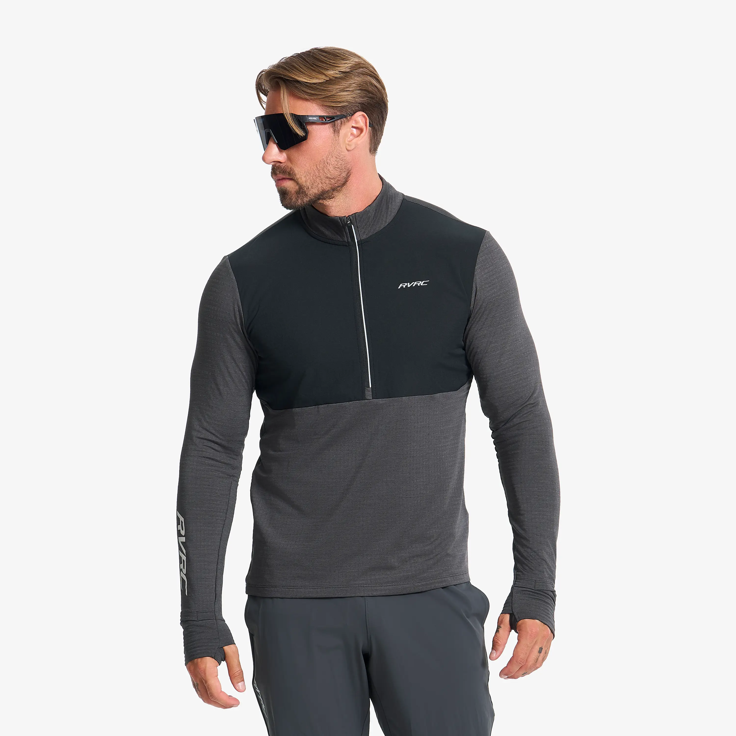Discipline Thermo Half-zip Top Anthracite/Black Men, 