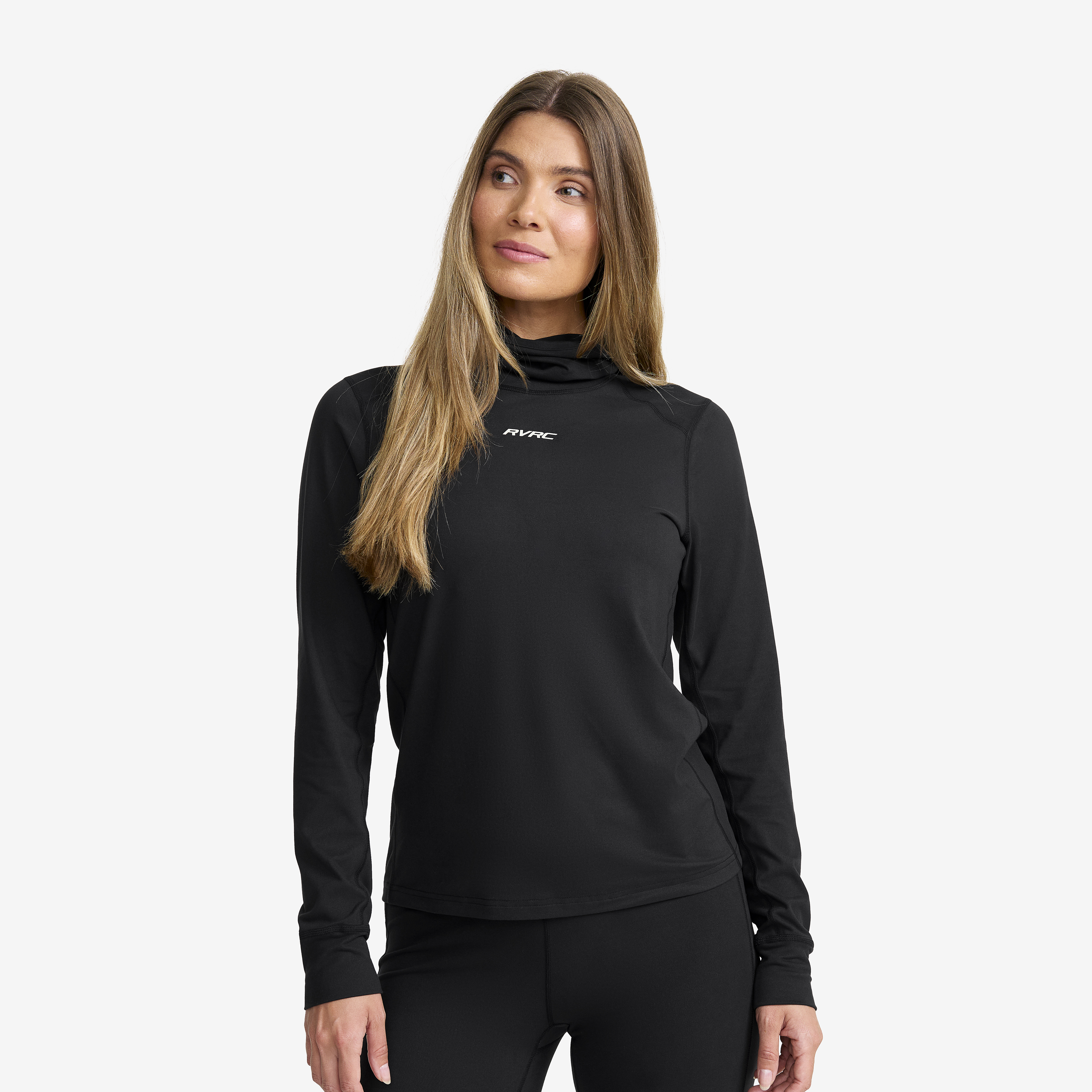 Downhill Base Layer Balaclava Top Dam Black, :M