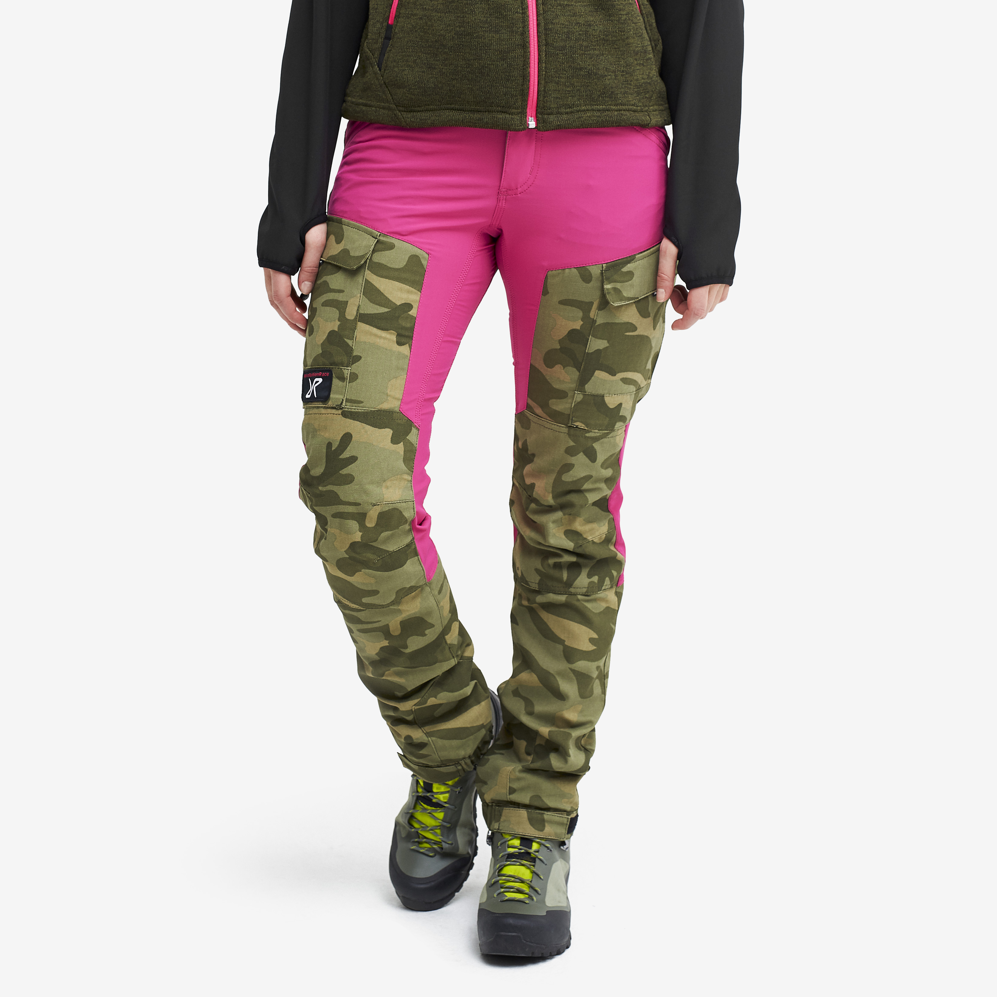 Turbukse & Fritidsbukse, RVRC GP Pants Dame Candy Pink/Camo