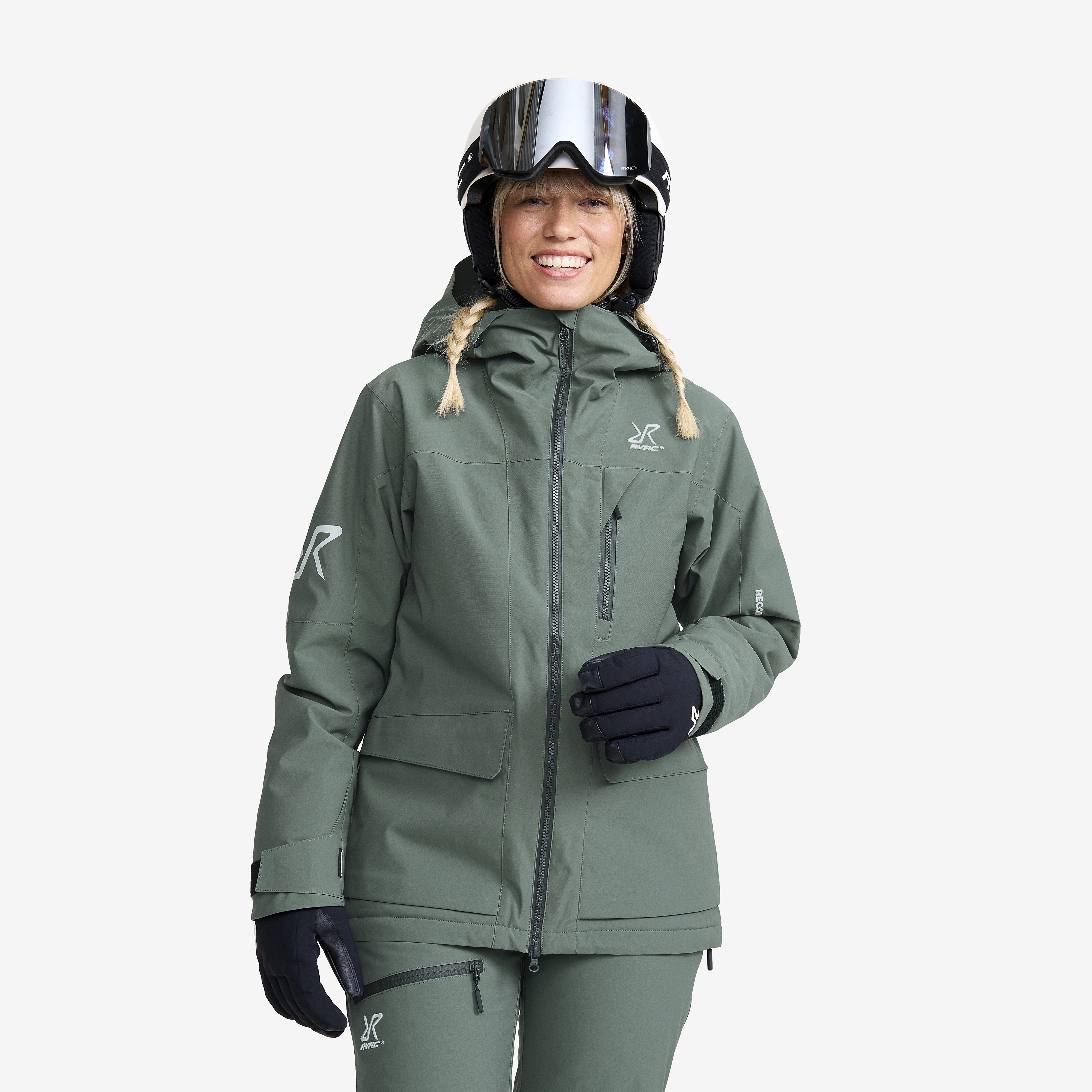 AccXel Insulated 2L Ski Jacket Dusty Green Damskie,