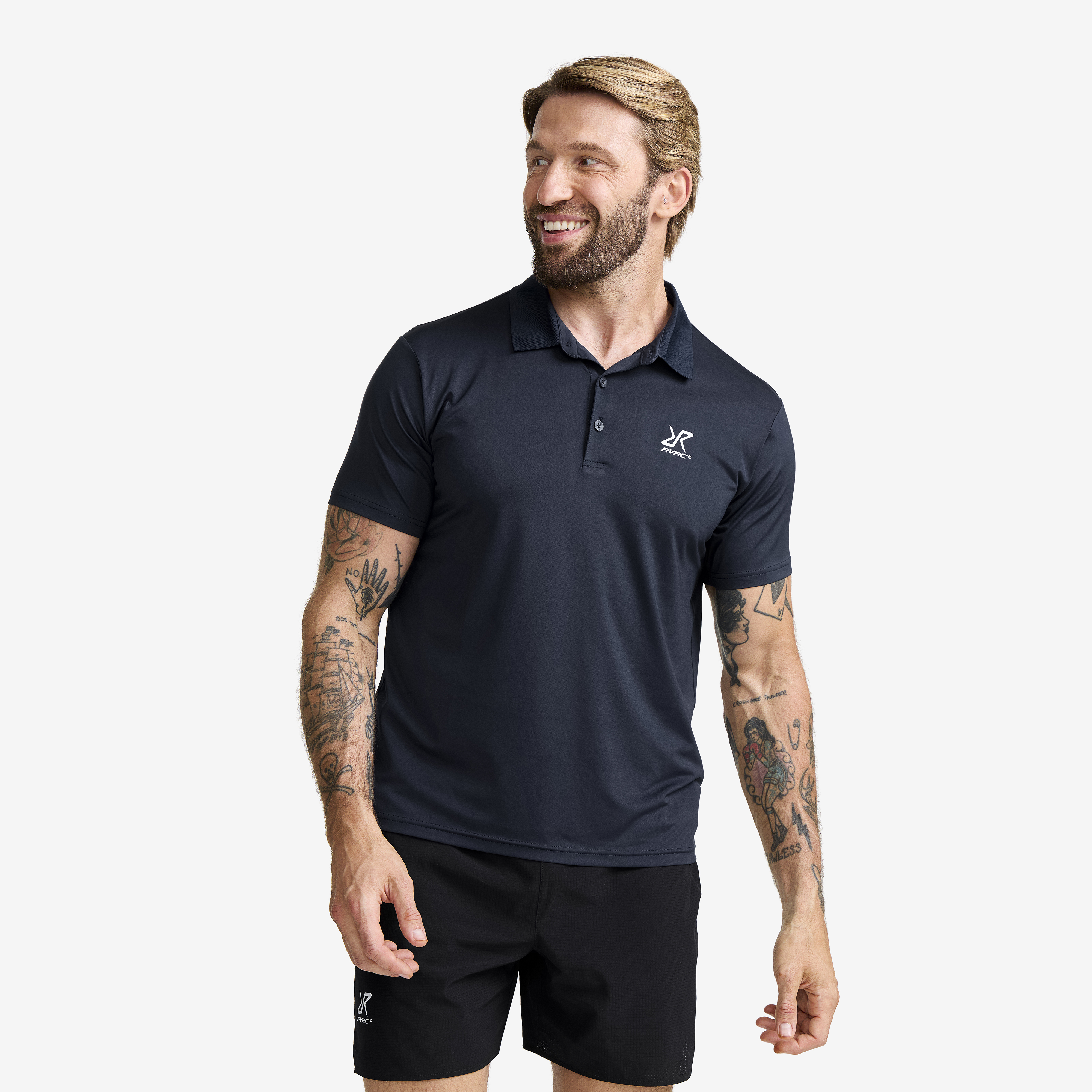 Stream Polo Shirt Navy Herren,