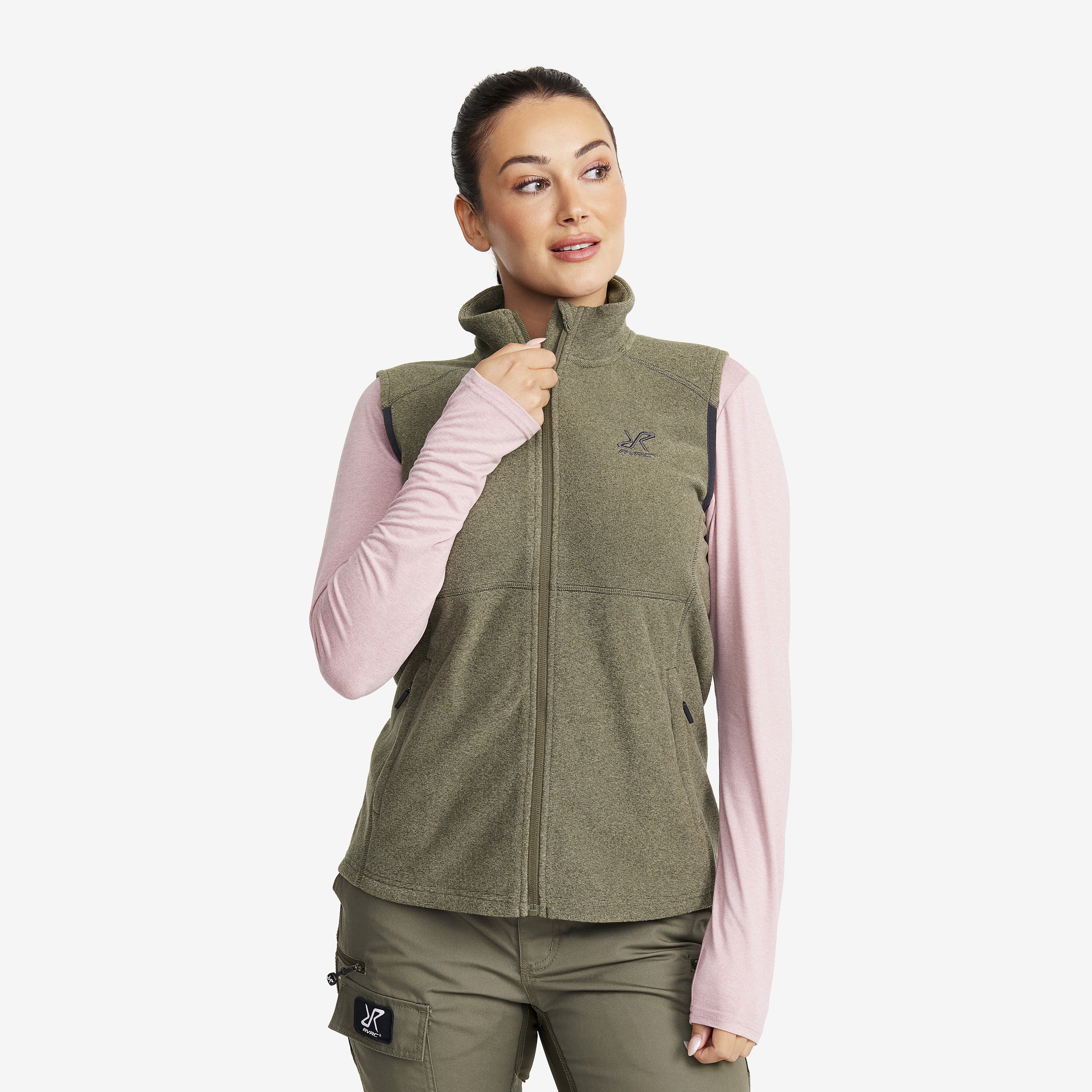 Vester, Essential Fleece Vest Dame Grape Leaf