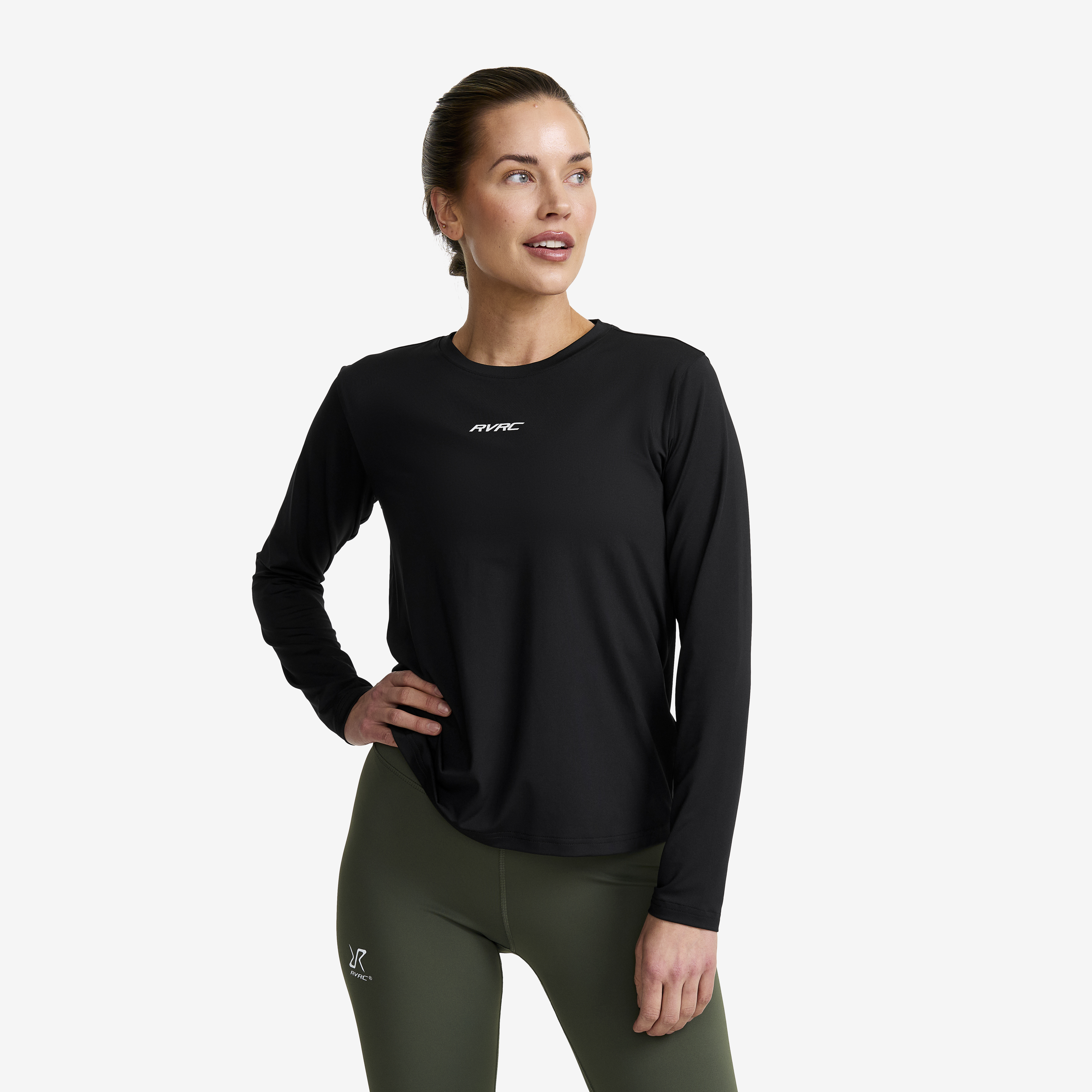 Direction Active Long-sleeved T-shirt Black Damen,