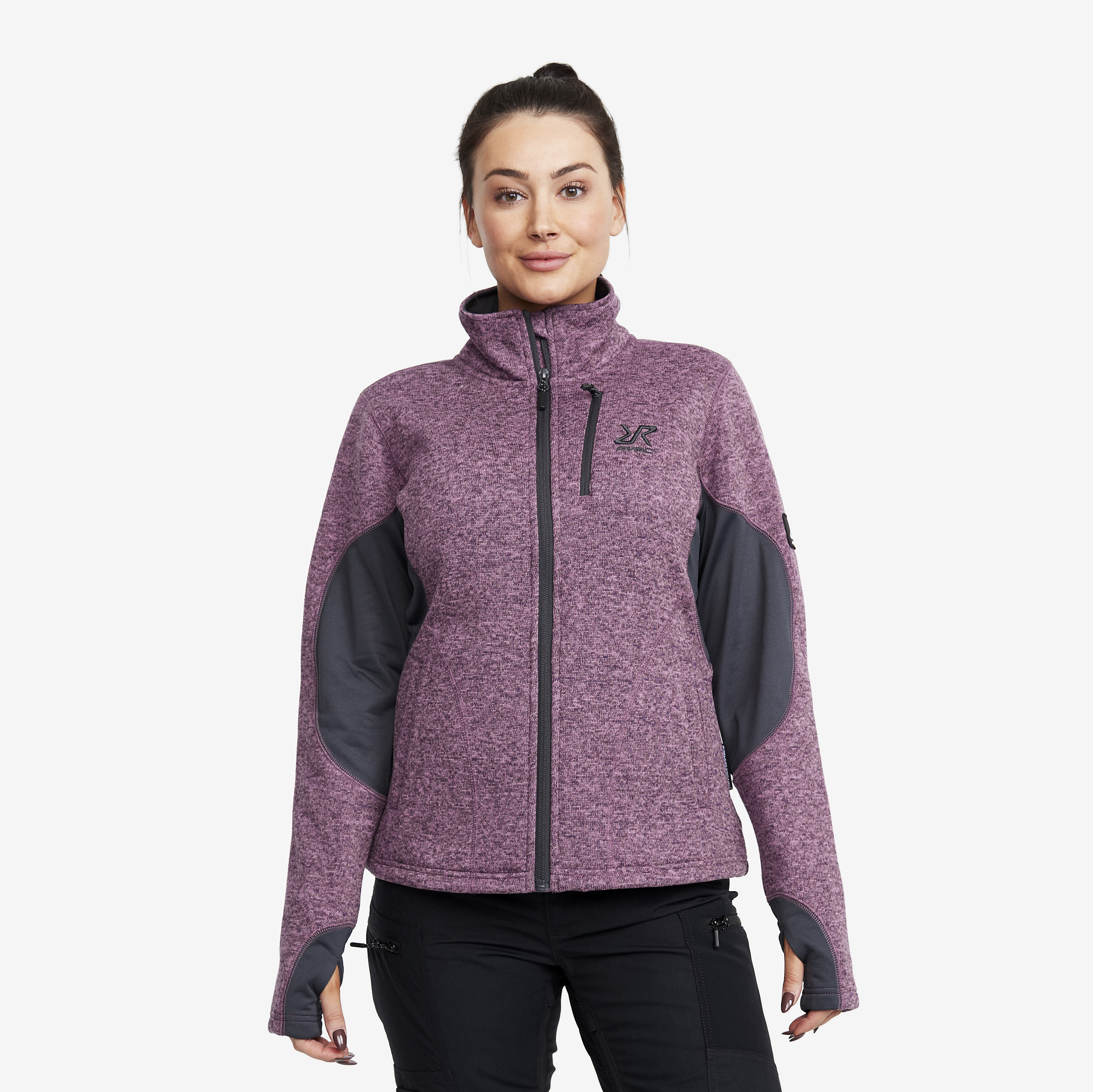 North face women's purple on sale fleece