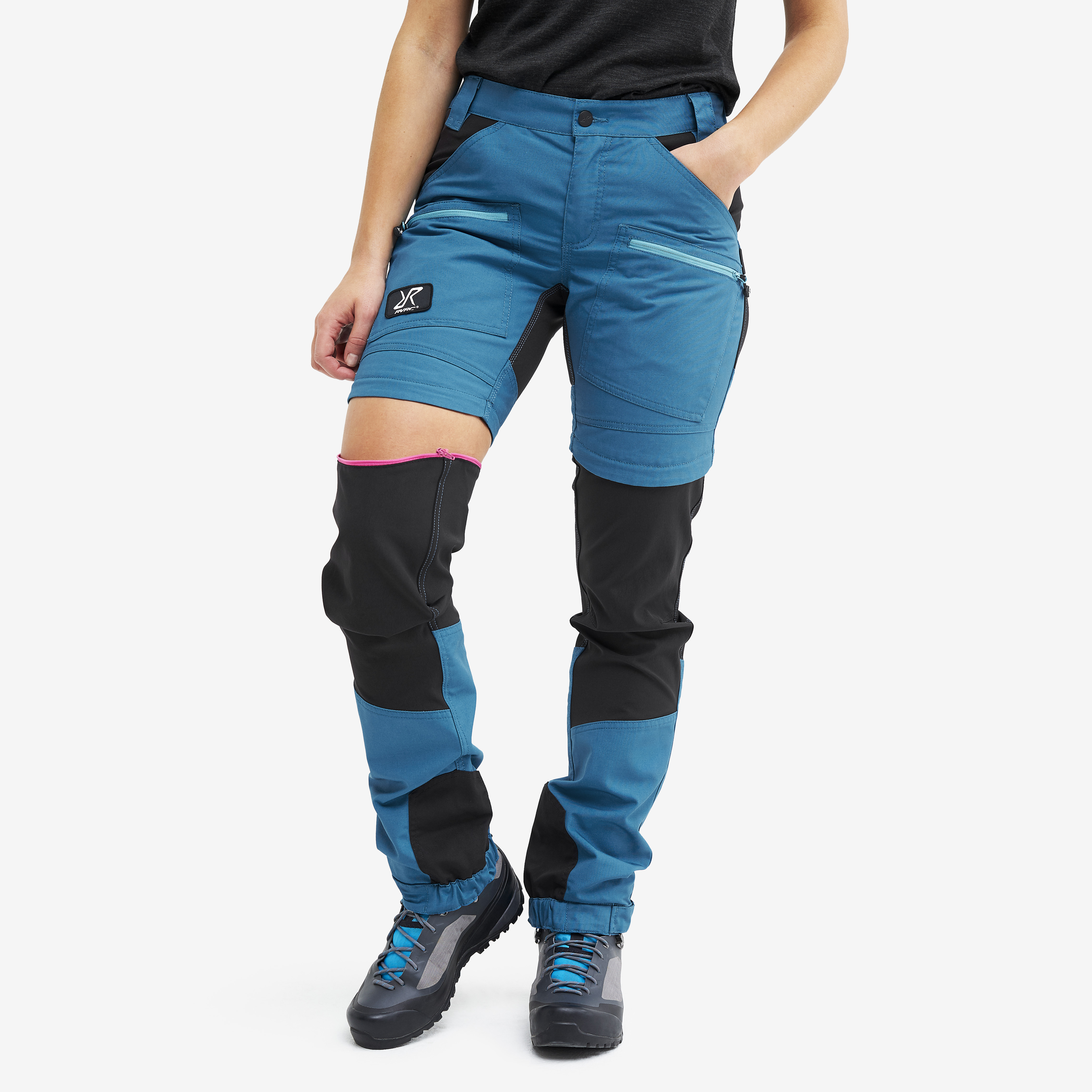 Pantalon randonnée Nordwand Pro Zip-off pour femmes en bleu