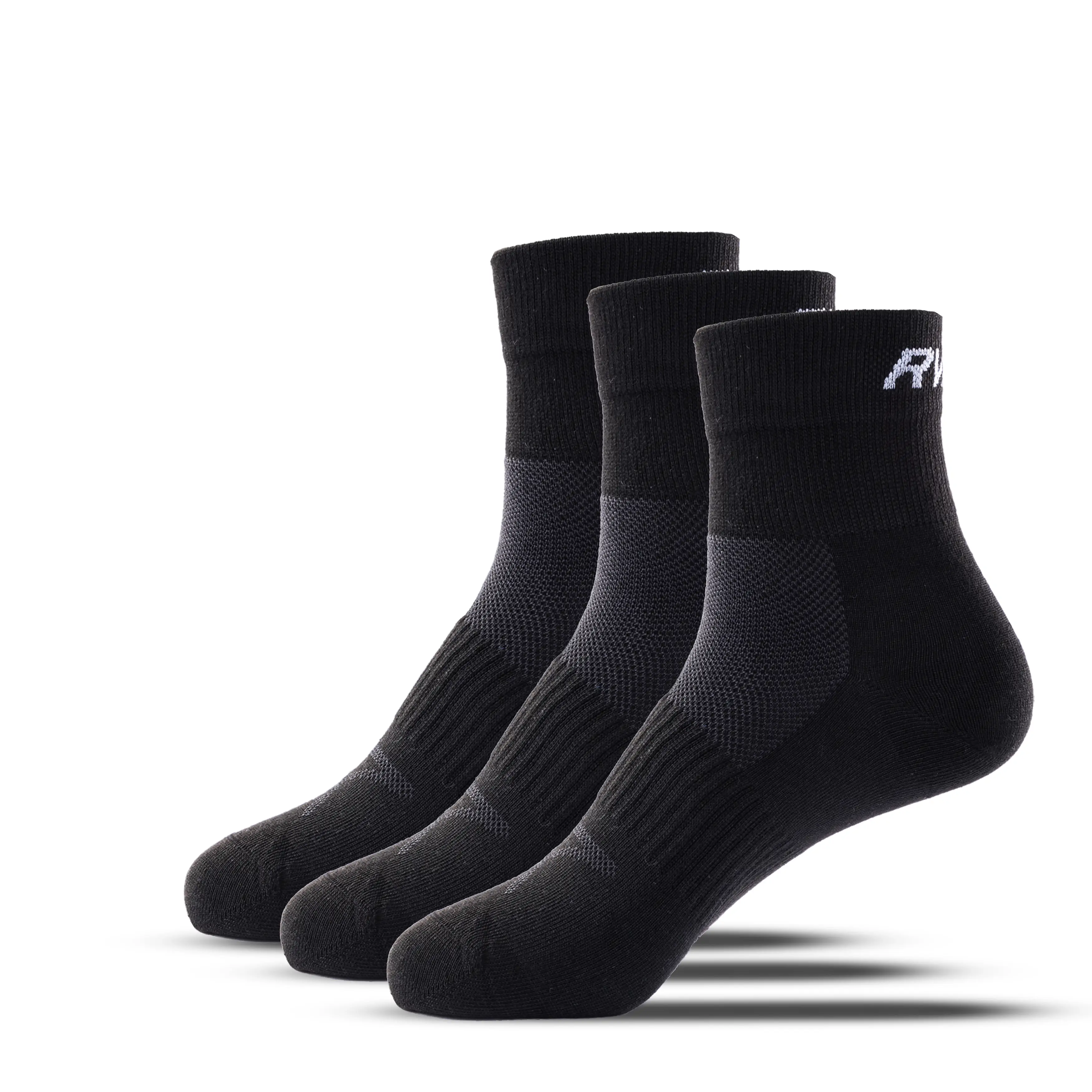 3-pack Trek Performance Low Socks Black,