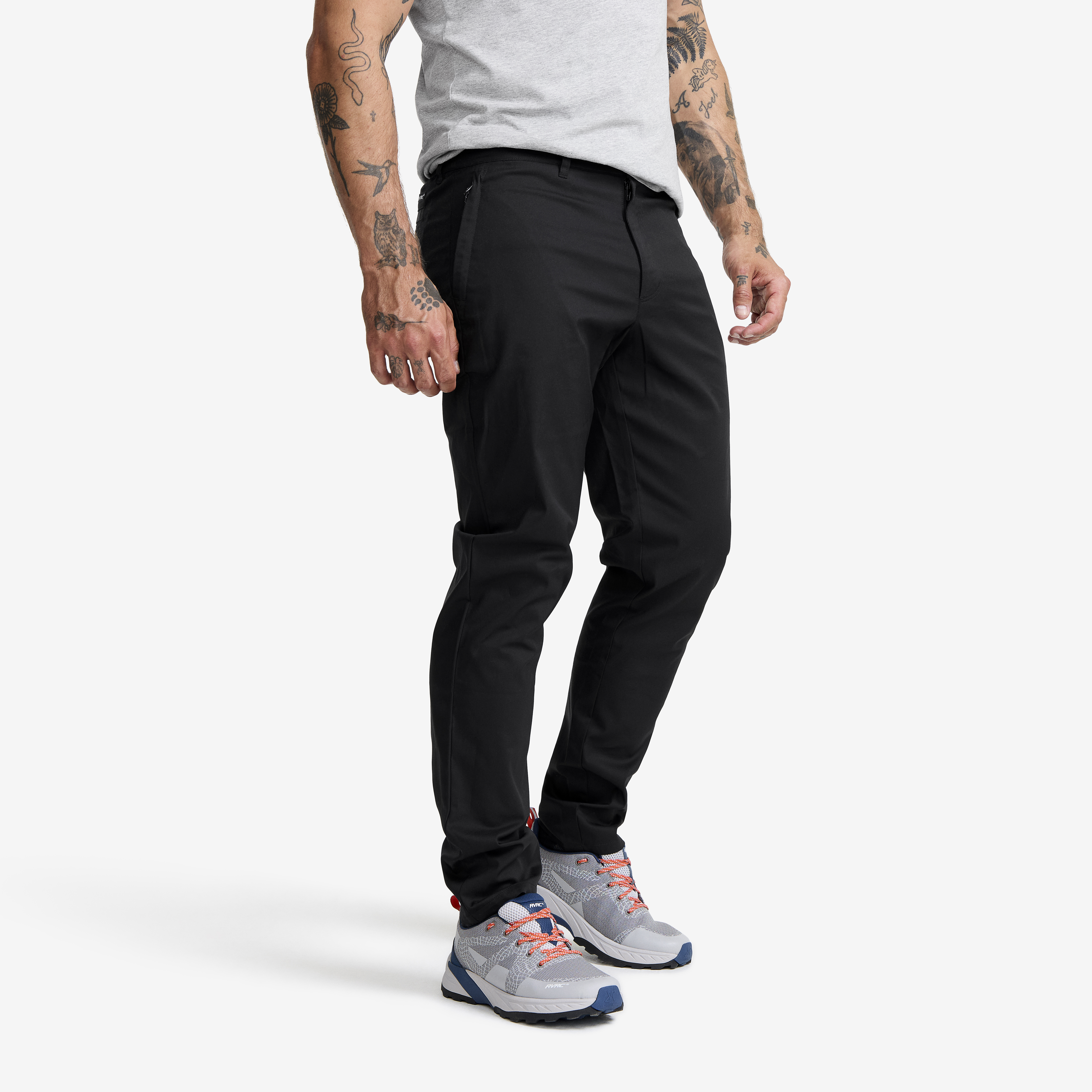 Maple Stretch Chinos Black Męskie,