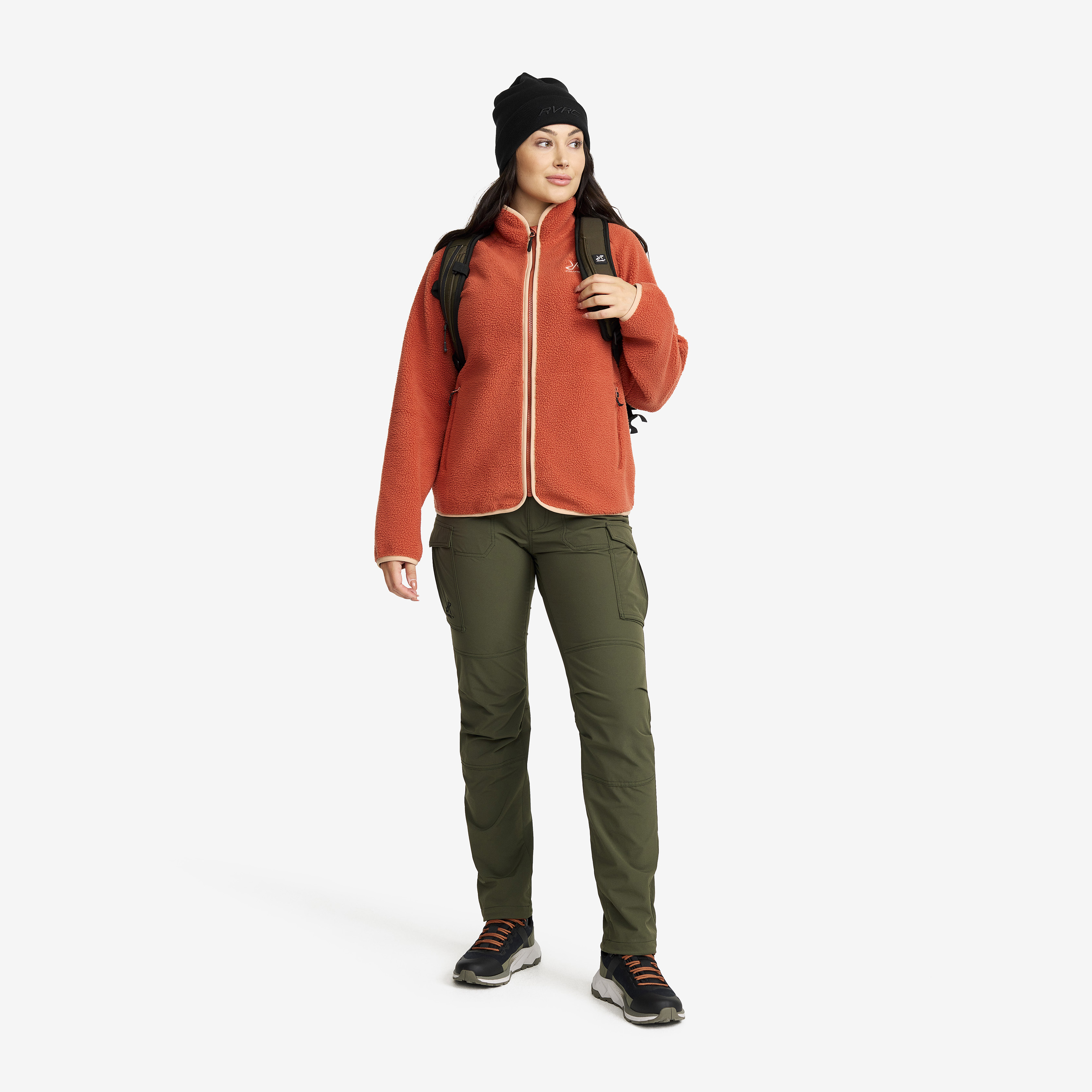 Libin Wandelbroek Dames Cargo Joggingbroek Outdoorbroek Trekkingbroek Lichtgewicht Sneldrogende Joggers, Zwart L