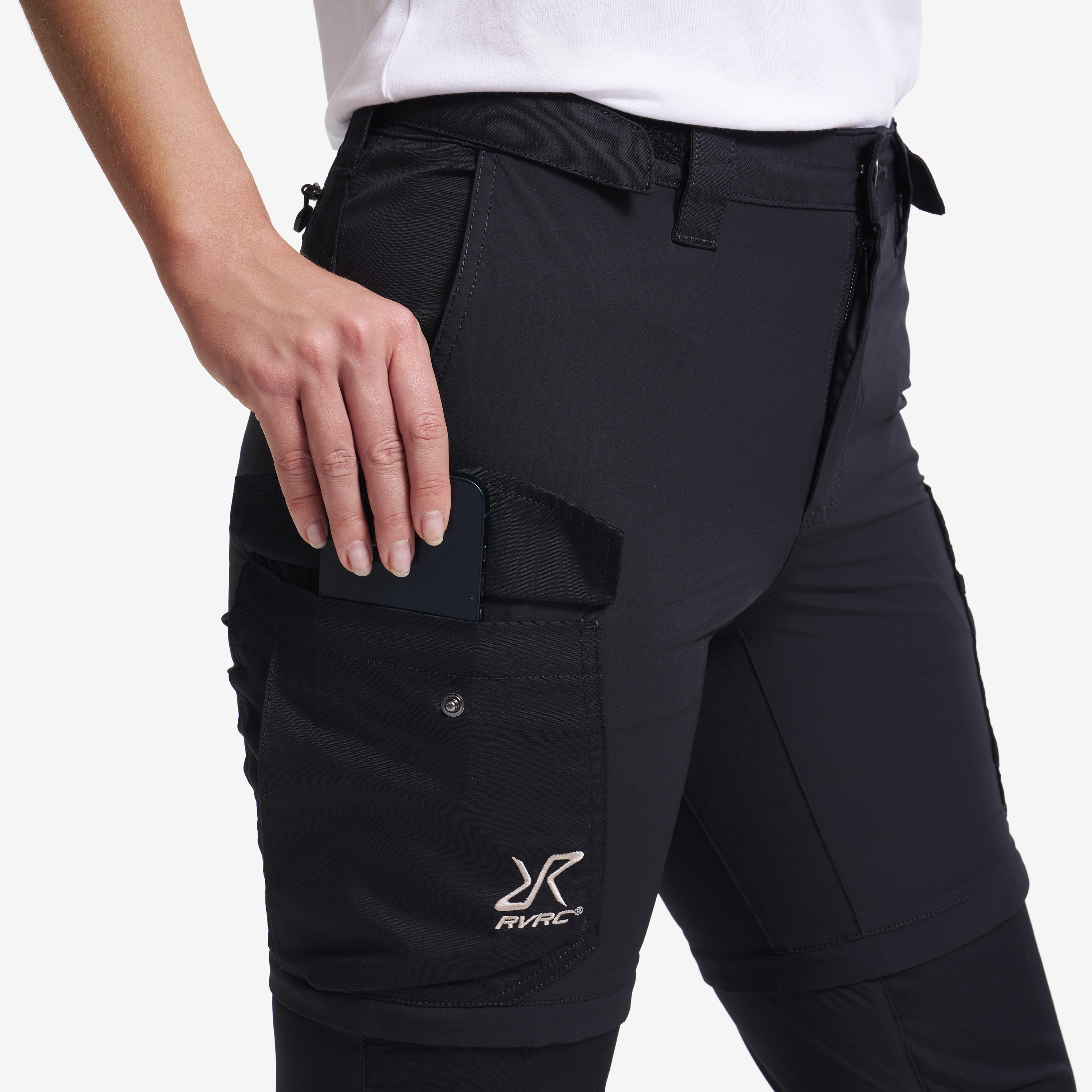Rambler Lightweight Zip-off Pants Women Black | RevolutionRace