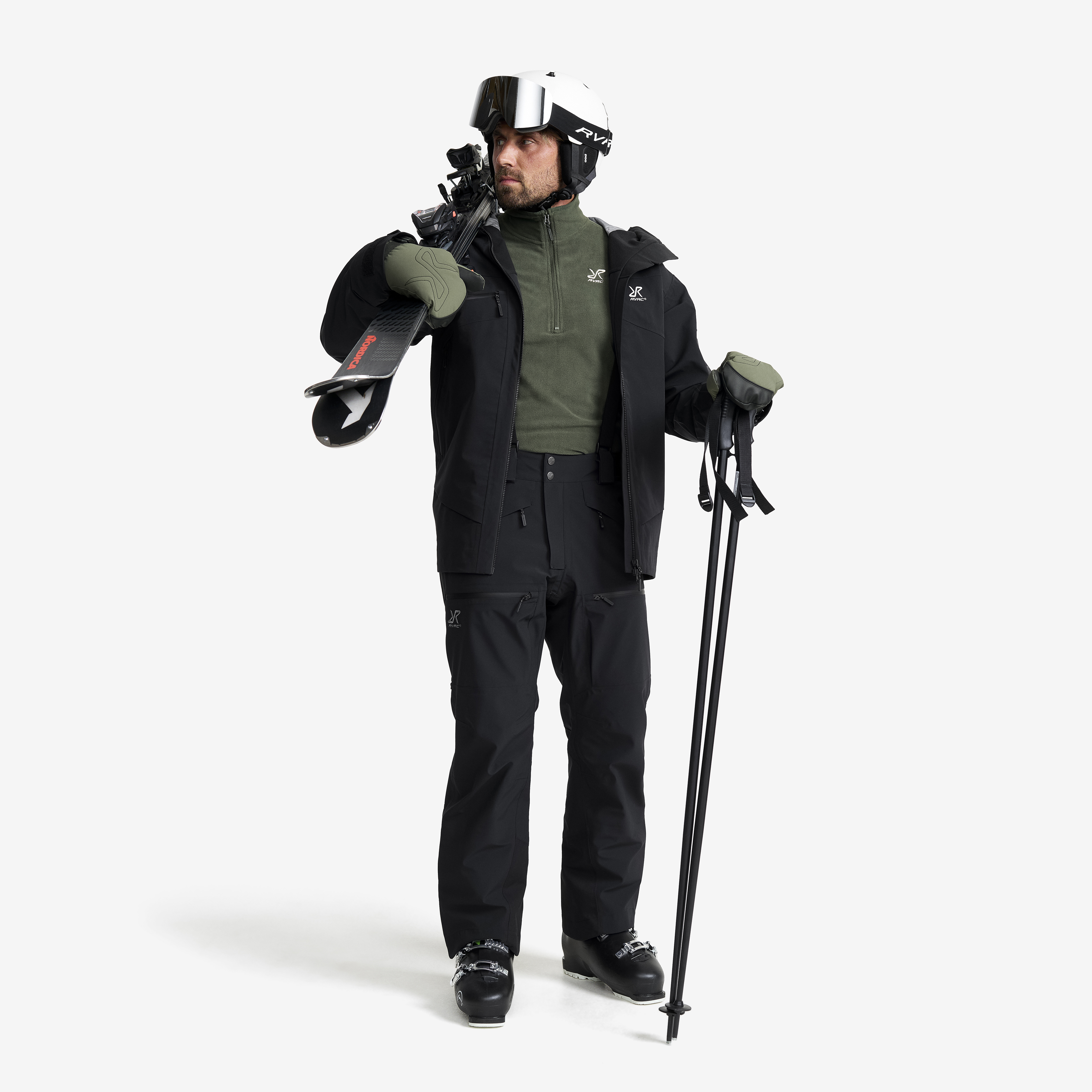 Atlas 3L Ski Pants Black Hombres,