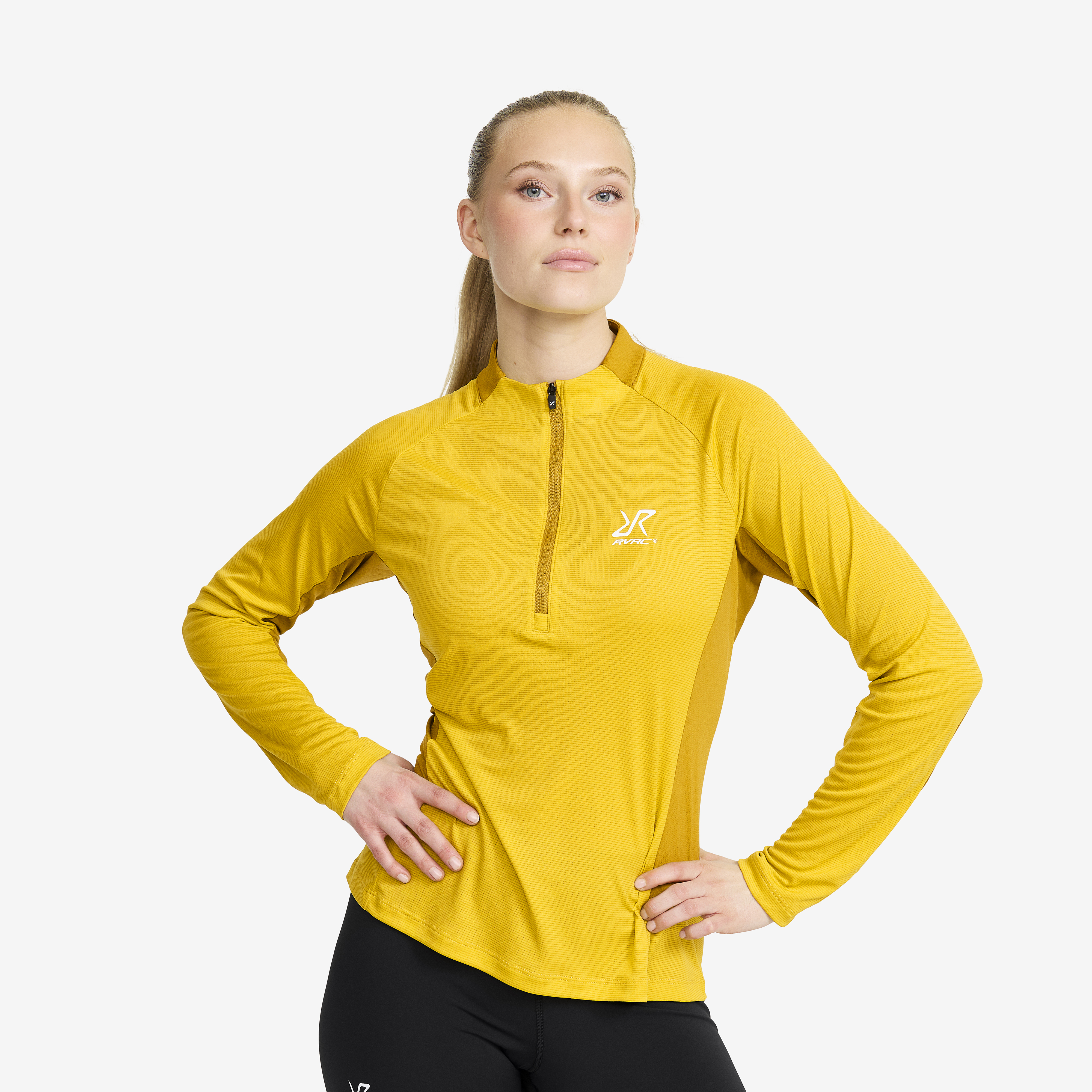 Force Light Half-zip Top Mango Mint/Golden Palm Donna,