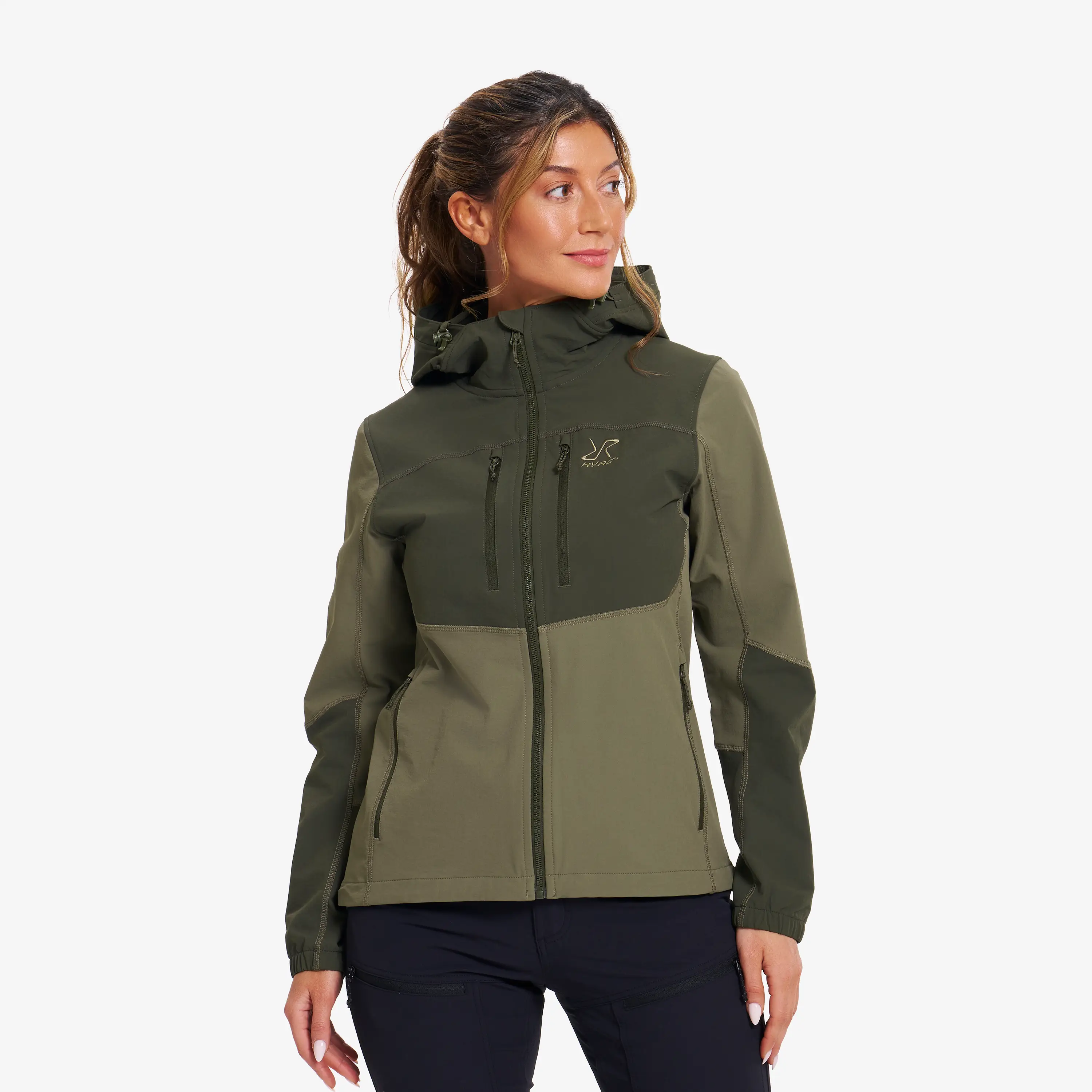 Edge Stretch Jacket Dame Forest Night/Kalamata, Størrelse:S - Dame > Jakker > Softshelljakker