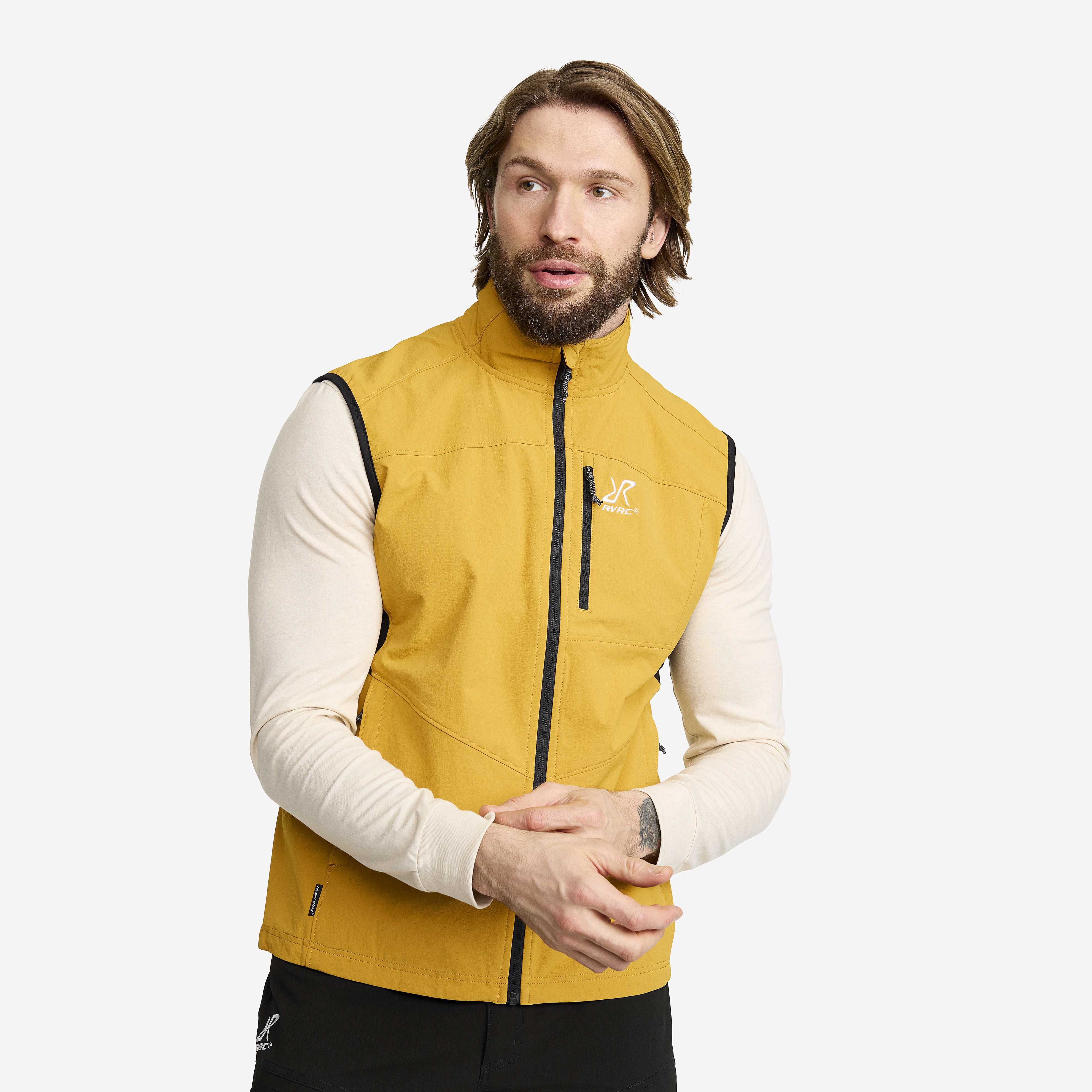 Venue Stretch Vest Herr Harvest Gold, :L