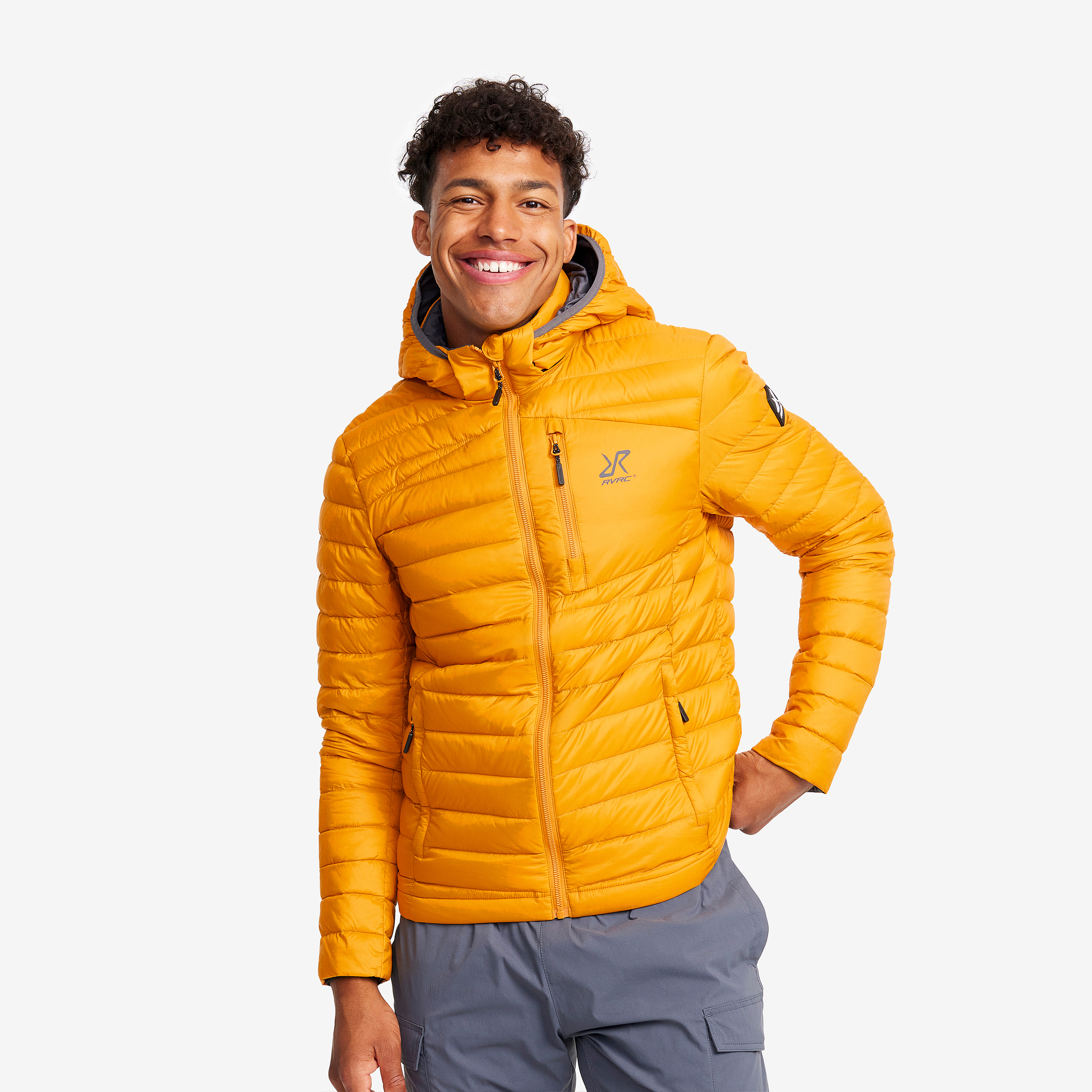 Helium Down Jacket Golden Yellow Męskie