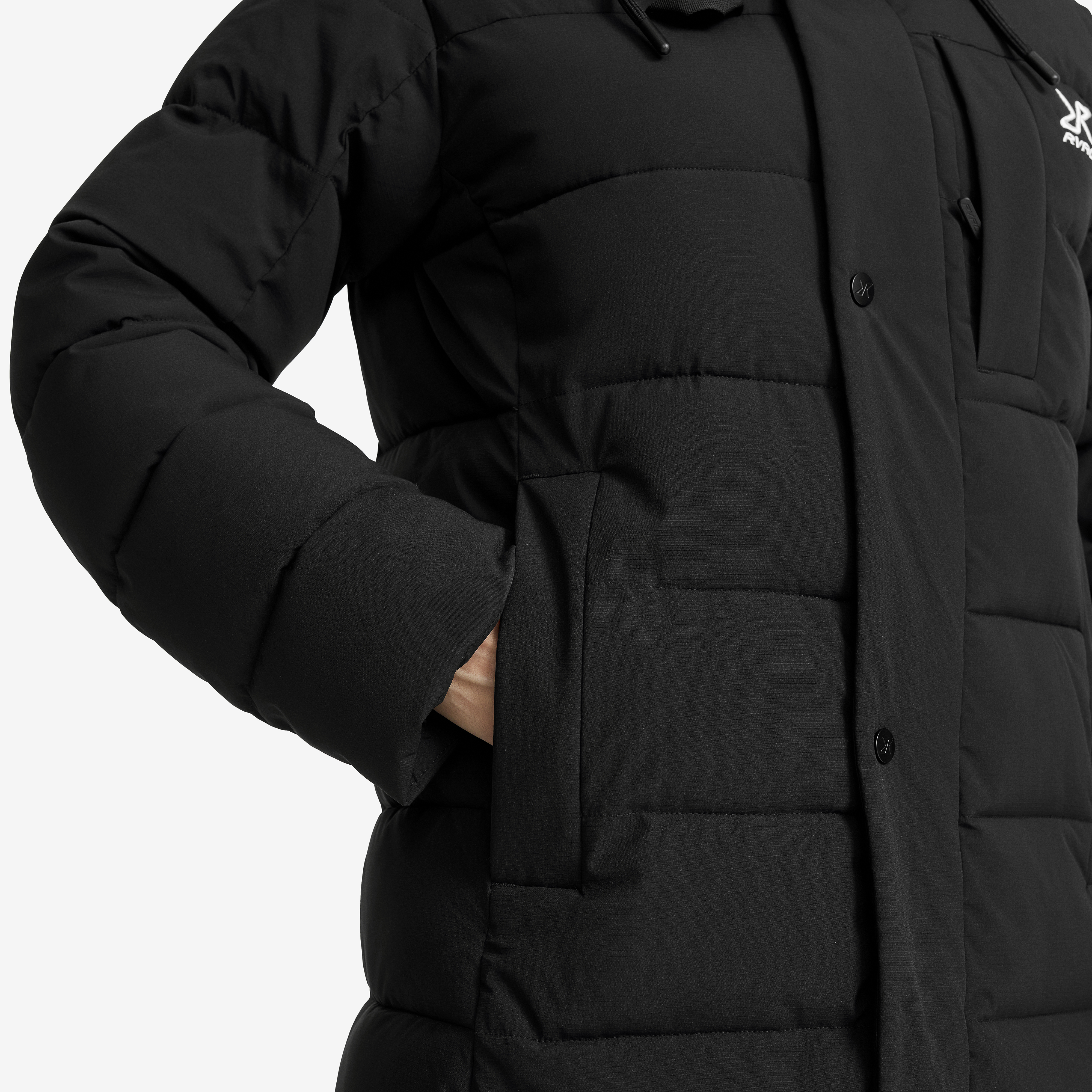 Scenic Insulated Long Parka Women Black | RevolutionRace