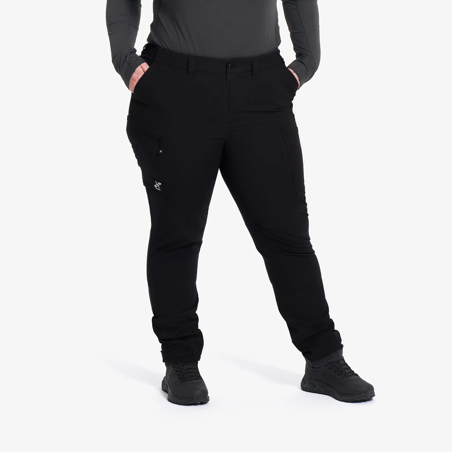 Nordwand Curved Stretch High-waist Pants Black Naistele,