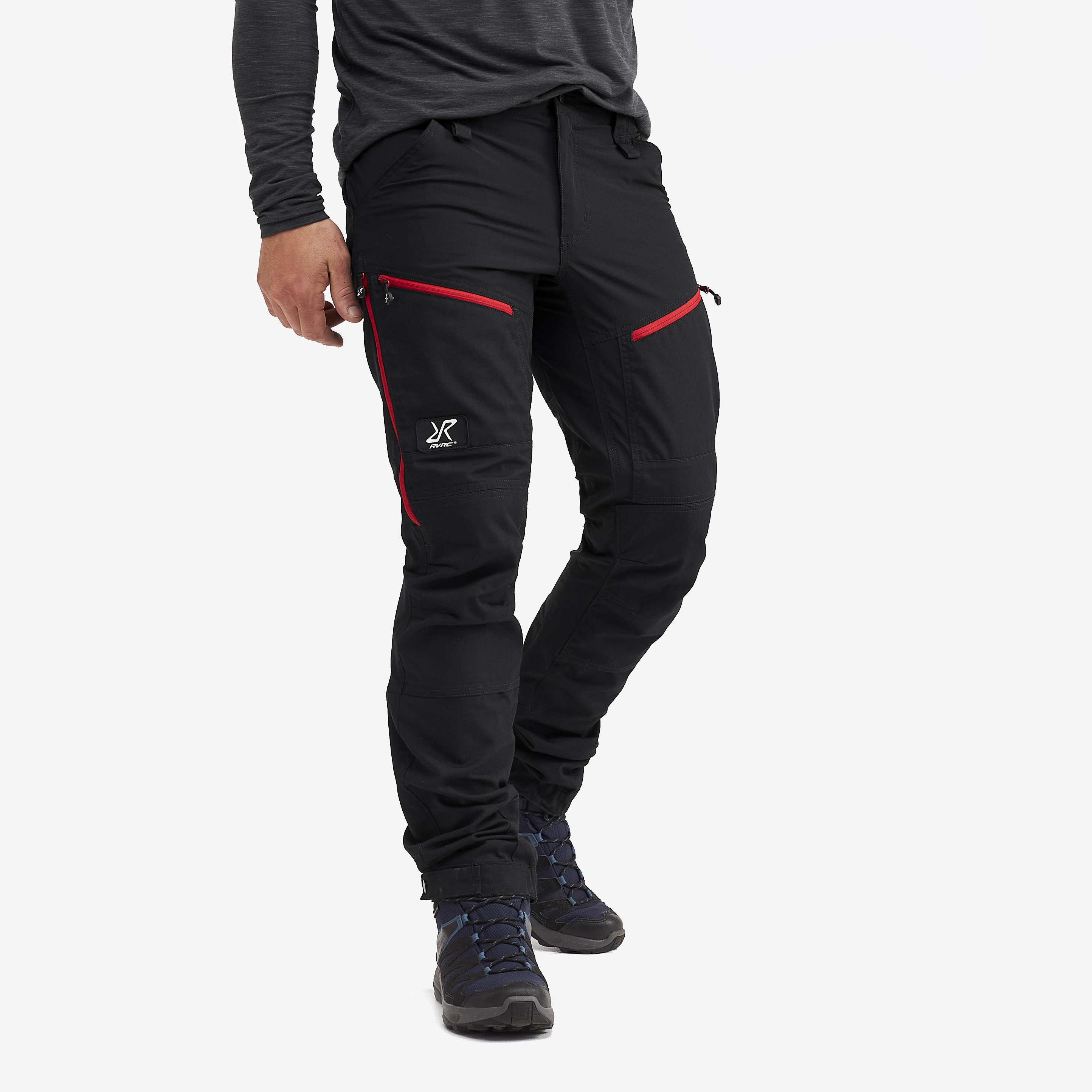 RVRC GP Pro Pants Black/Red Heren