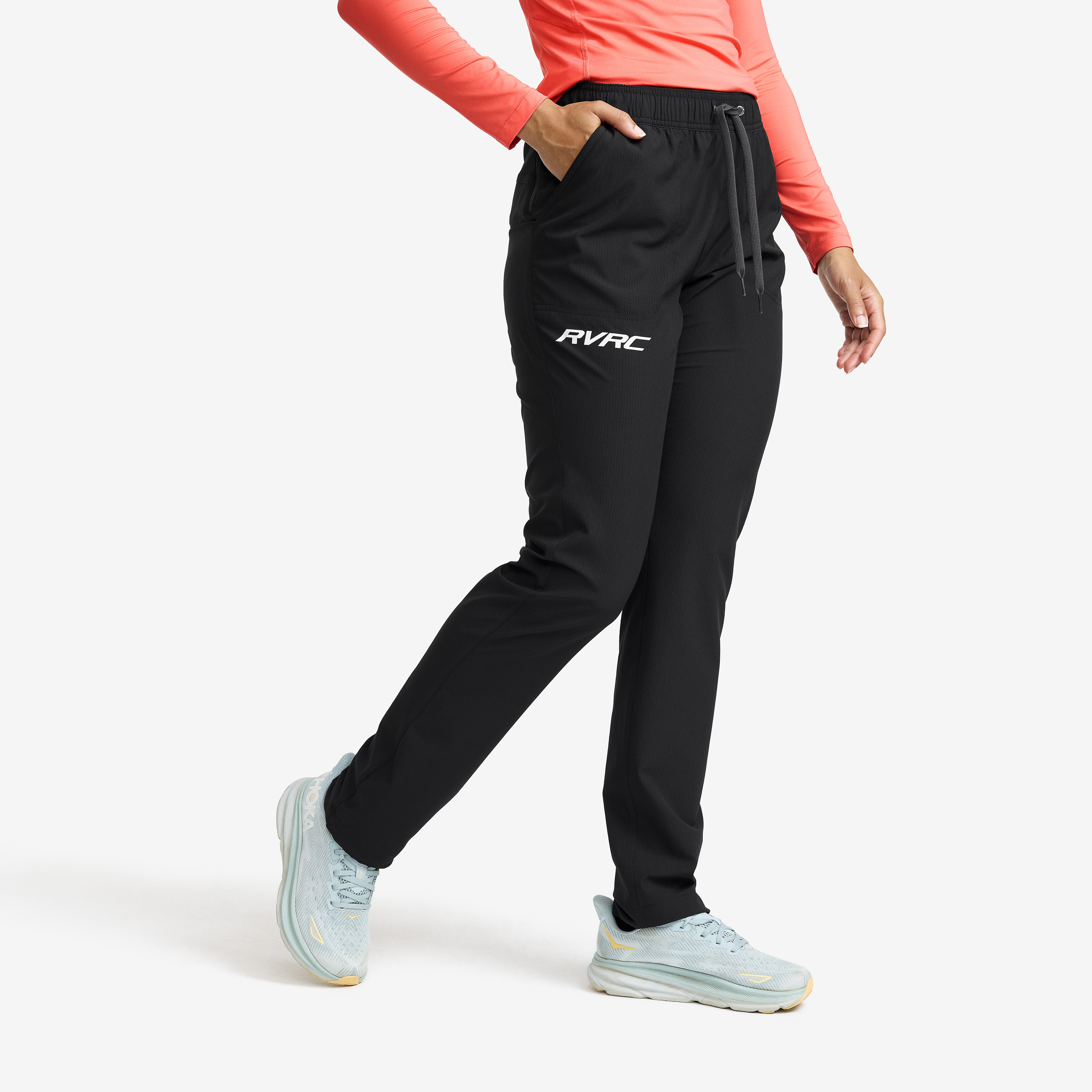 Athletic Lightweight Pants Black Naistele