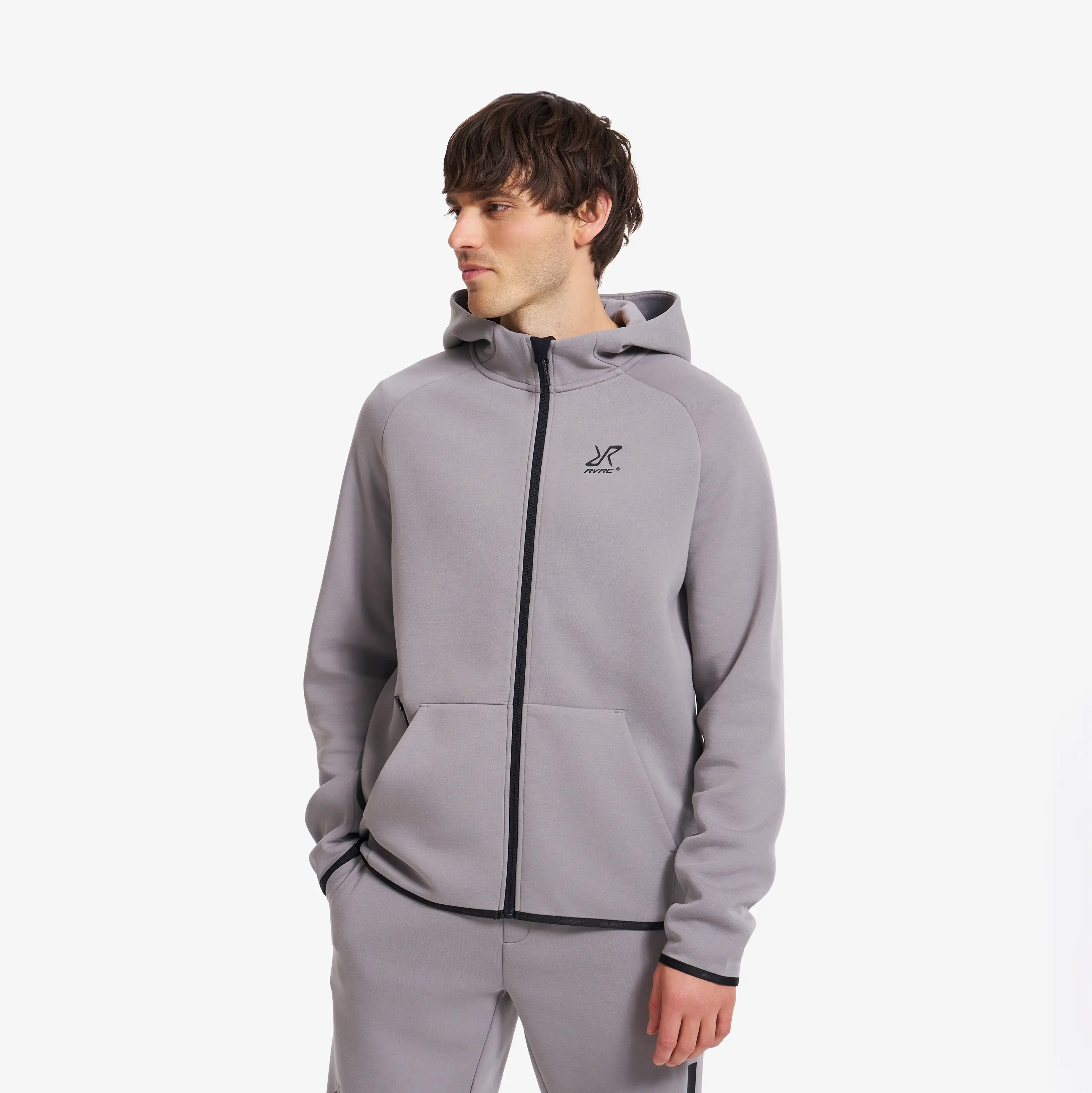 Street Scuba Full-zip Hoodie Frost Gray Herren, 