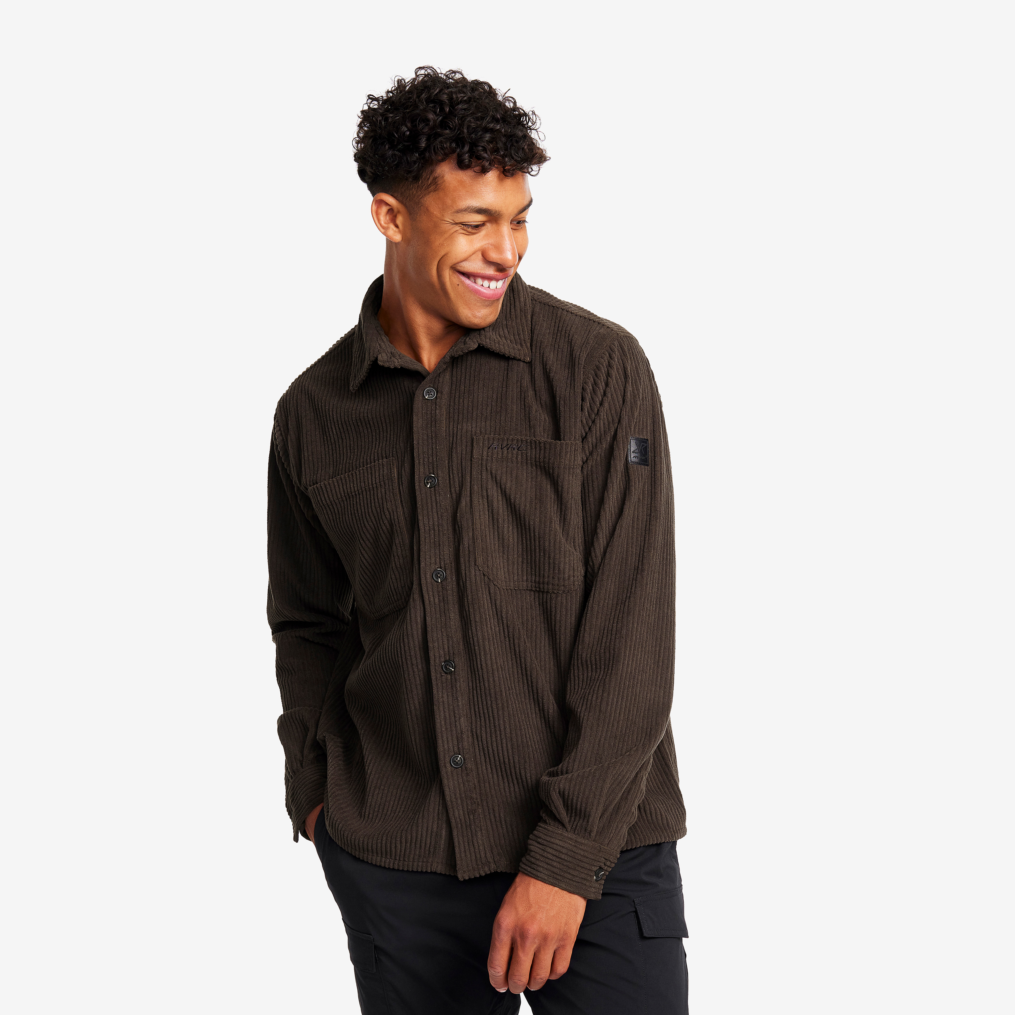 Cord Shirt Mud Hombres,