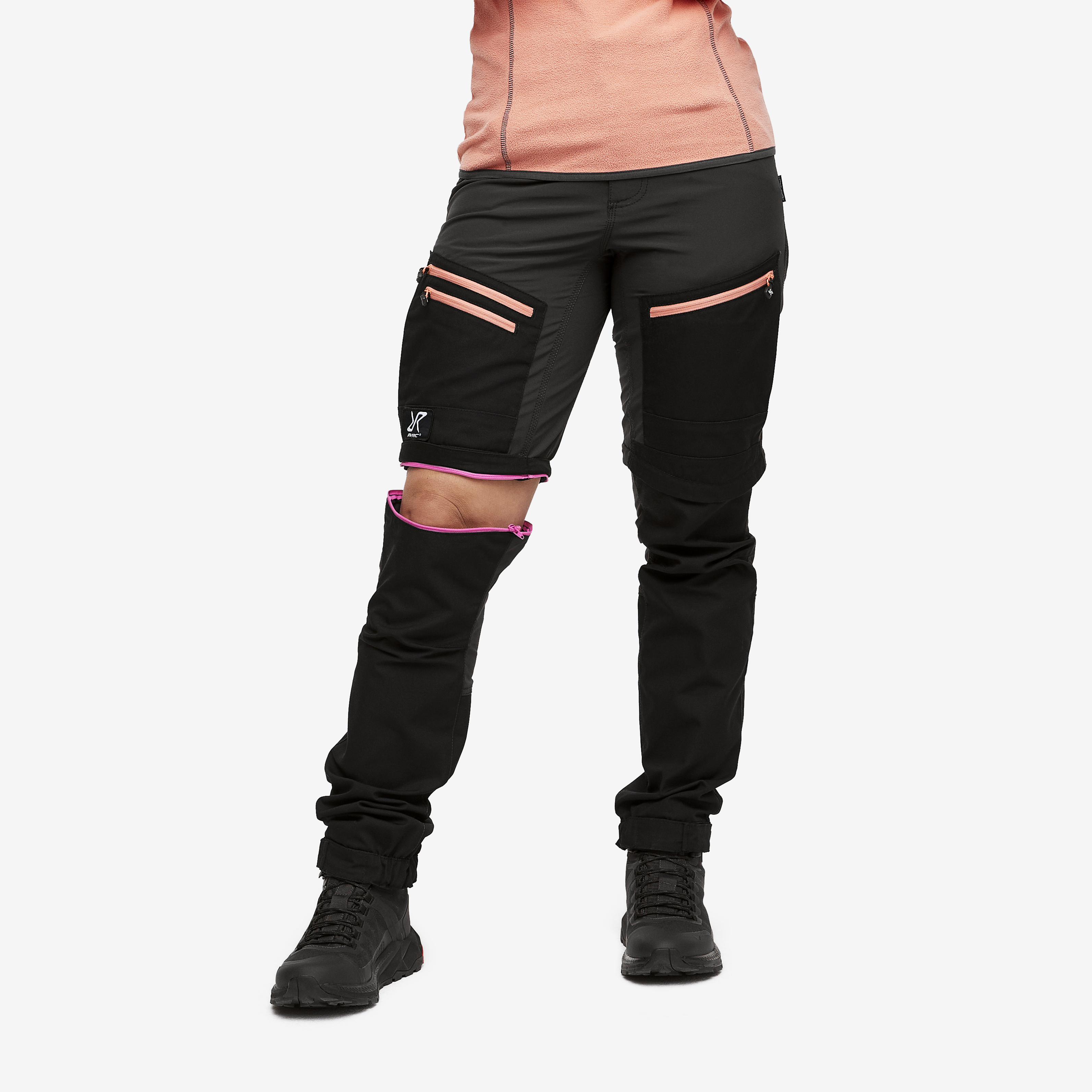 RVRC GP Pro Zip-off Trousers Anthracite/Burnt Coral Women